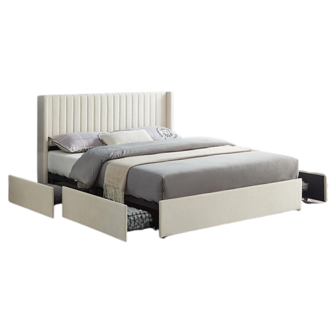 Verlix – Queen Bed – Velvet