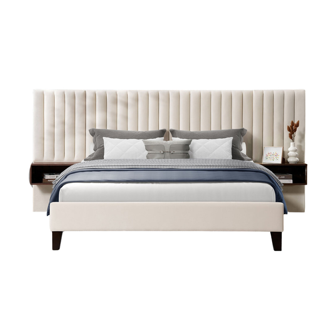 Vesaro – Queen Bed – Velvet