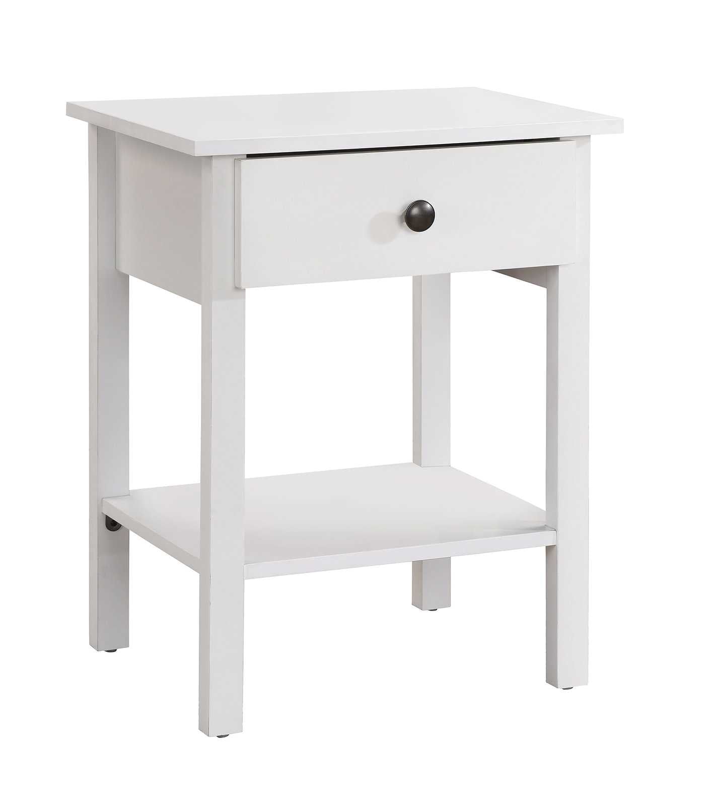 White Wooden Night Stand 3431