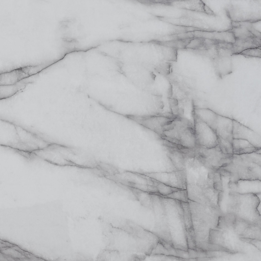 Milano – Ensemble de salle à manger – Aspect marbre blanc / PU gris