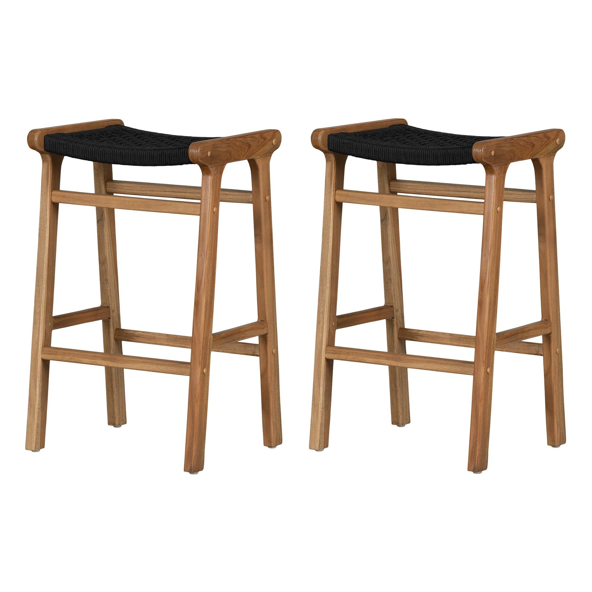 Rope Bar Stool, Set of 2 - Agave