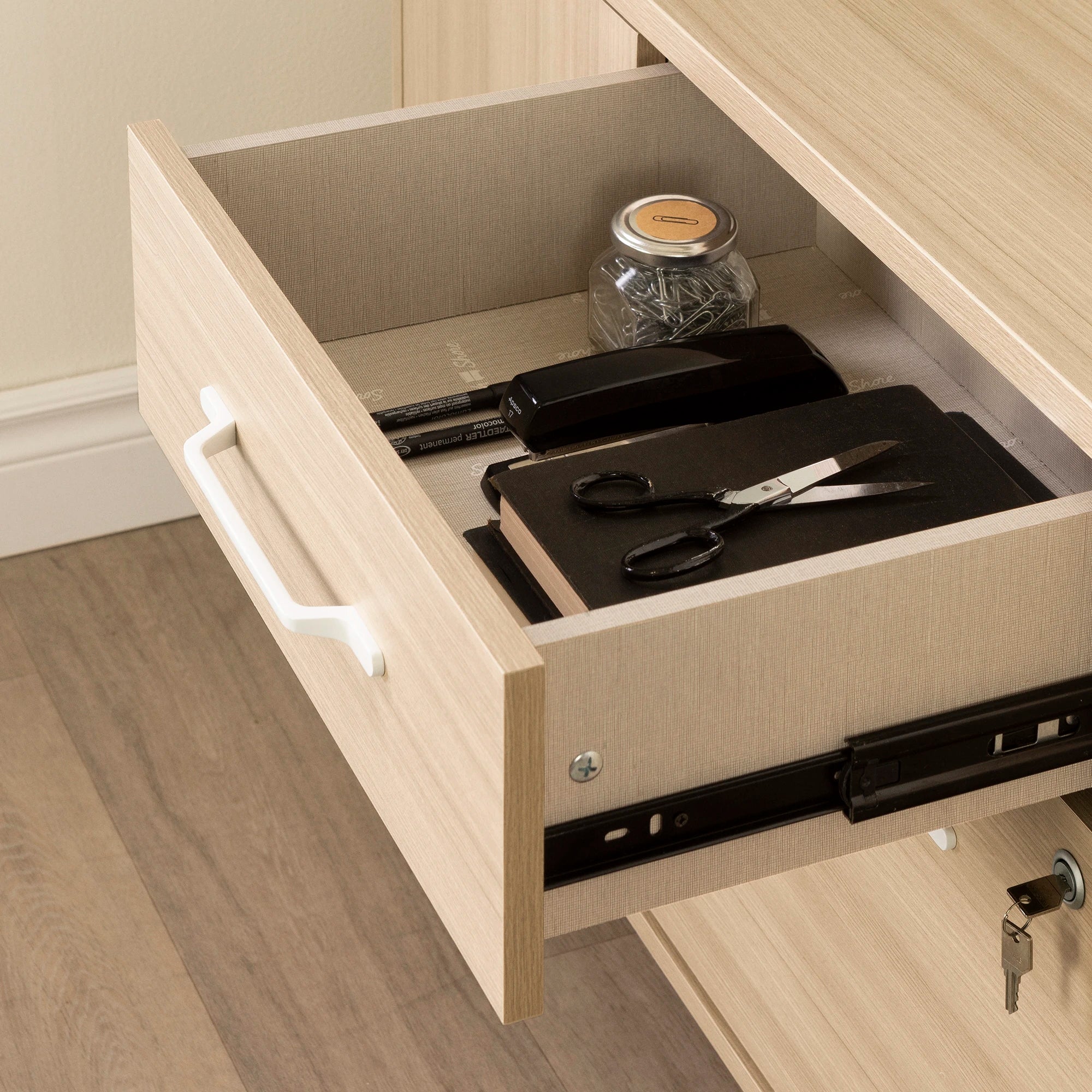 2-Drawer Credenza with Doors - Helsy