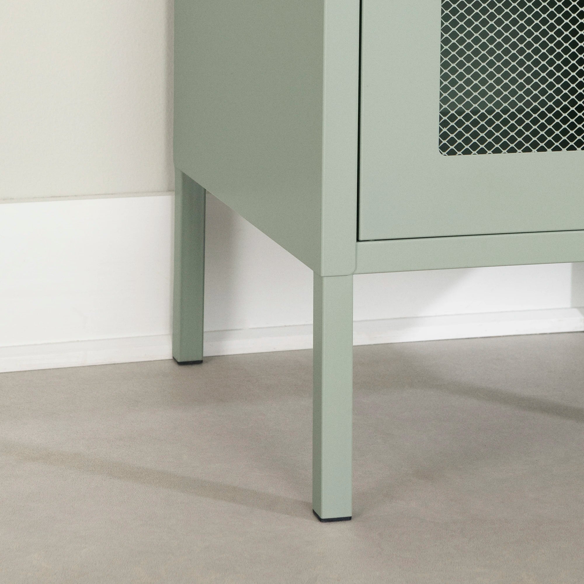 Metal Mesh 1-Door Nightstand - Kodali