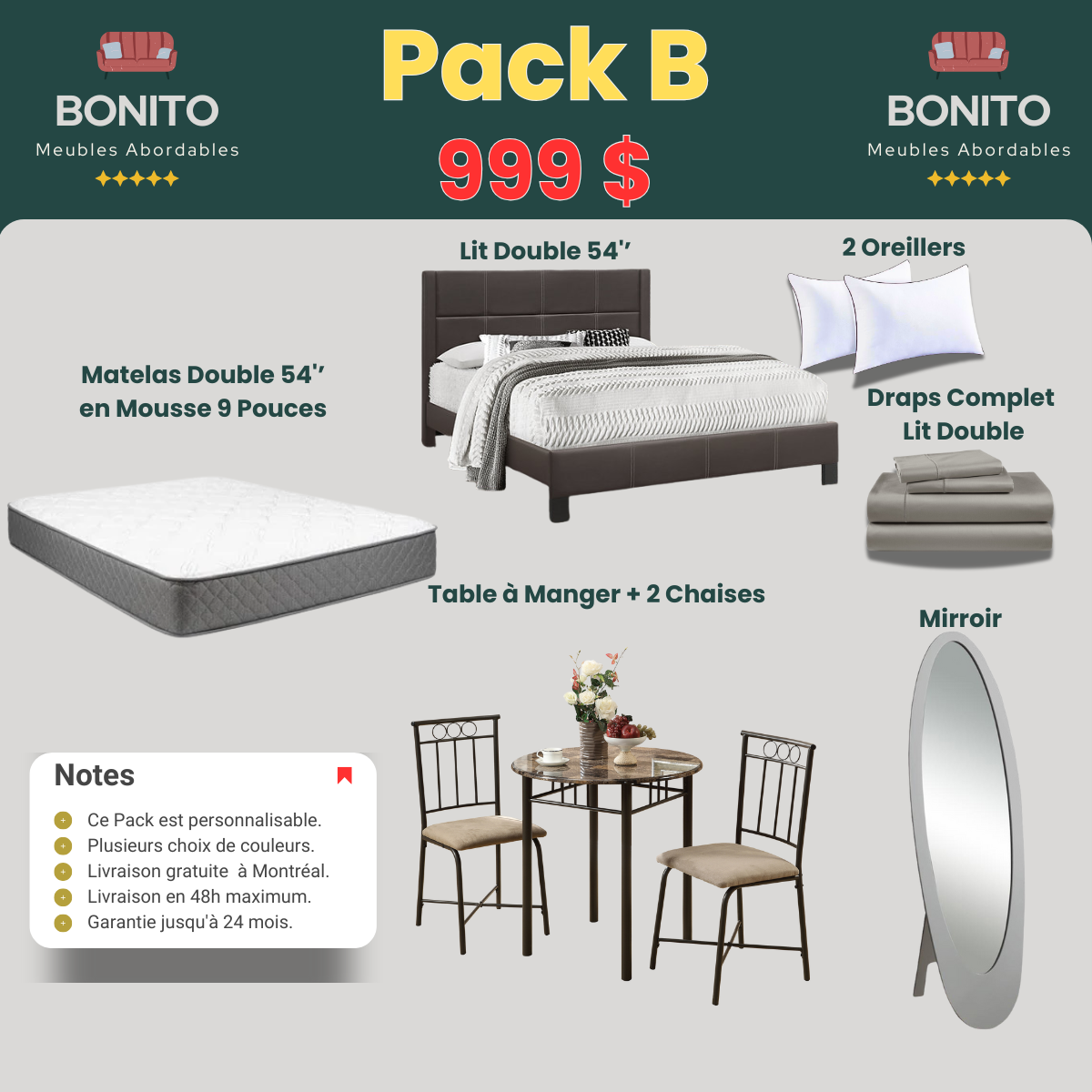 Pack B Personaliser