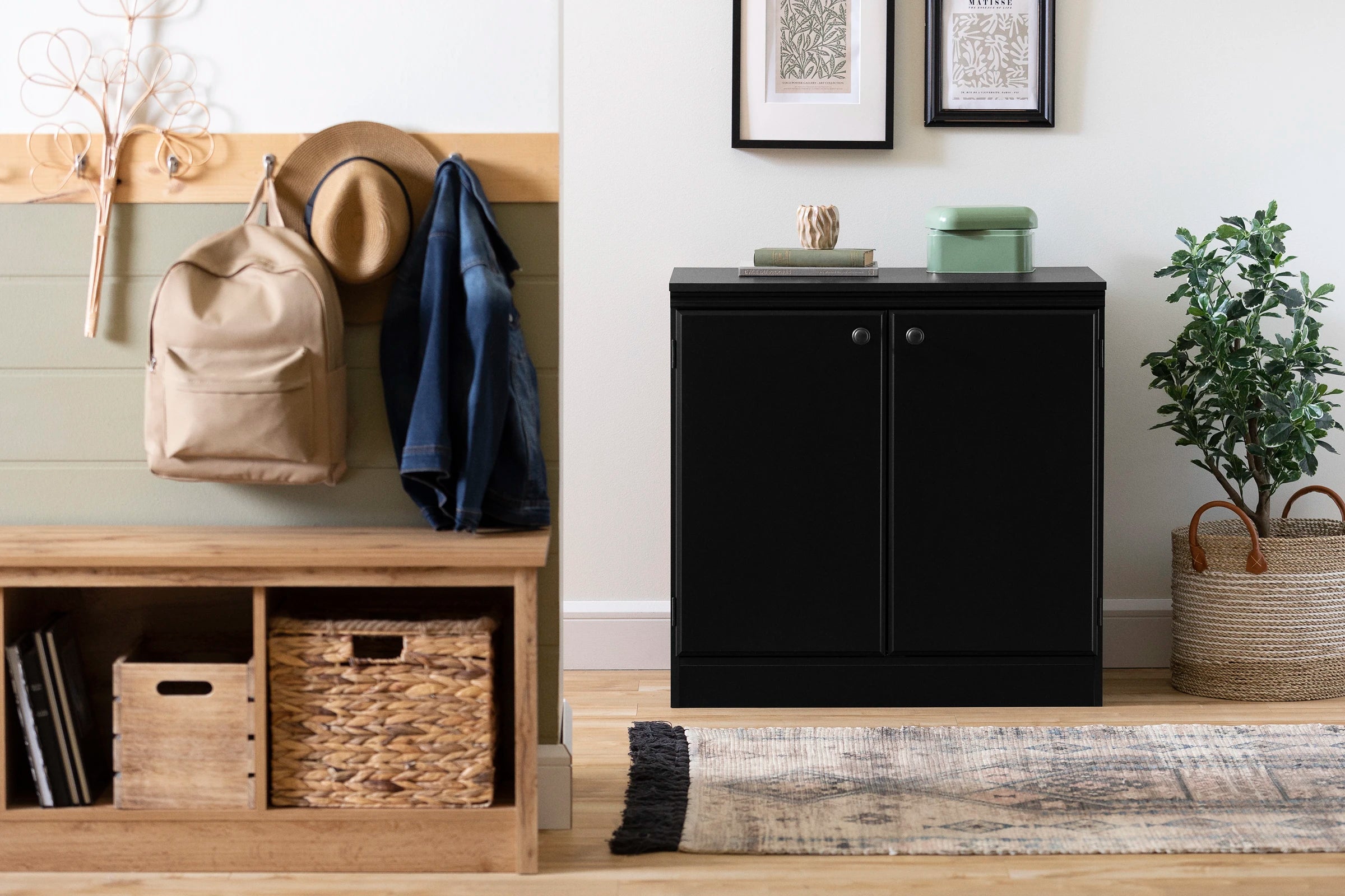 Small 2-Door Storage Cabinet - Morgan