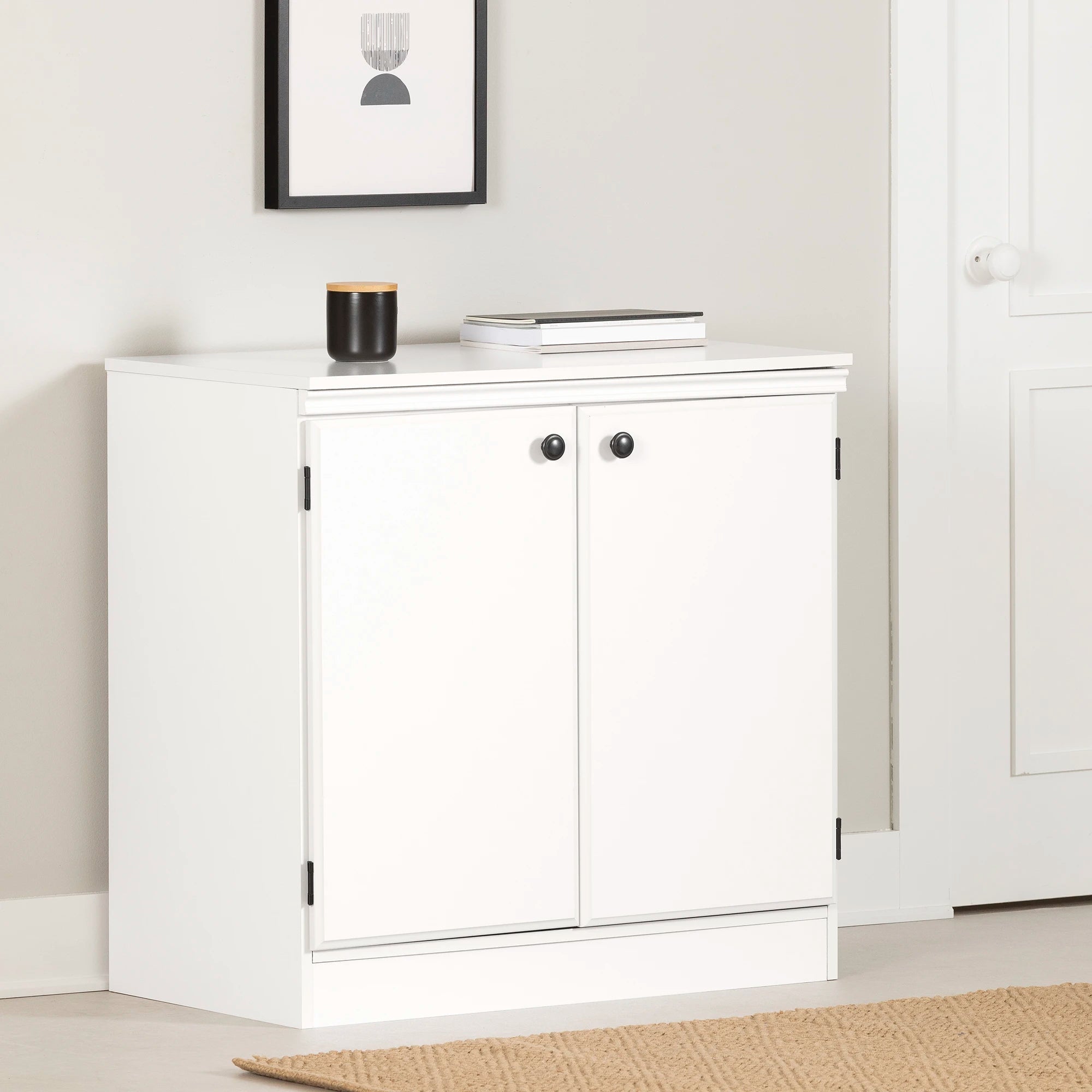 Small 2-Door Storage Cabinet - Morgan