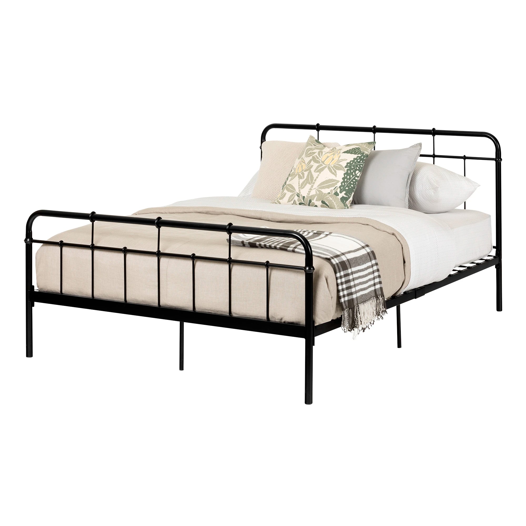 Metal Platform Bed with headboard - Versa