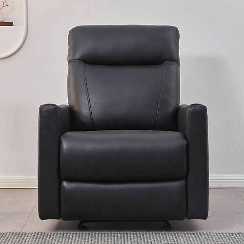 Fauteuil inclinable électrique à bascule - Cuir noir assorti IF-8005