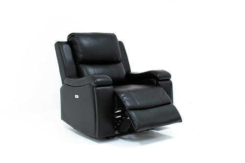 Fauteuil inclinable électrique noir avec 2 porte-gobelets et USB IF-8032