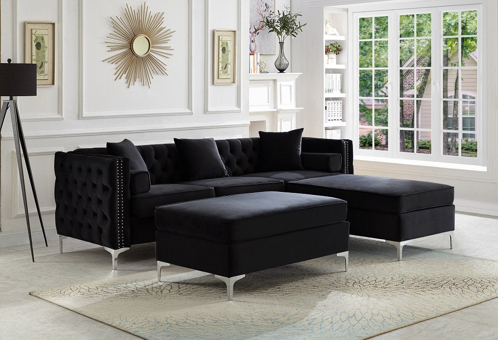 Sectional Sofa W/ Ottoman 9282/9283