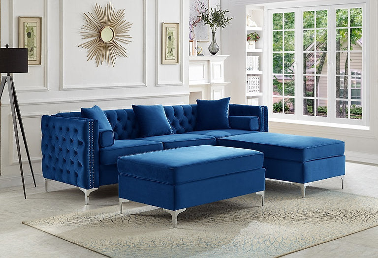 Sectional Sofa W/ Ottoman 9284/9285