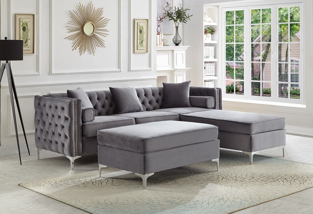 Sectional Sofa W/ Ottoman 9280/9281