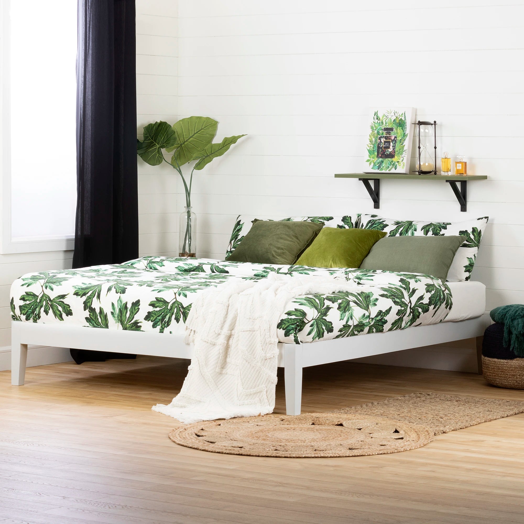 Solid Wood Platform Bed - Vito