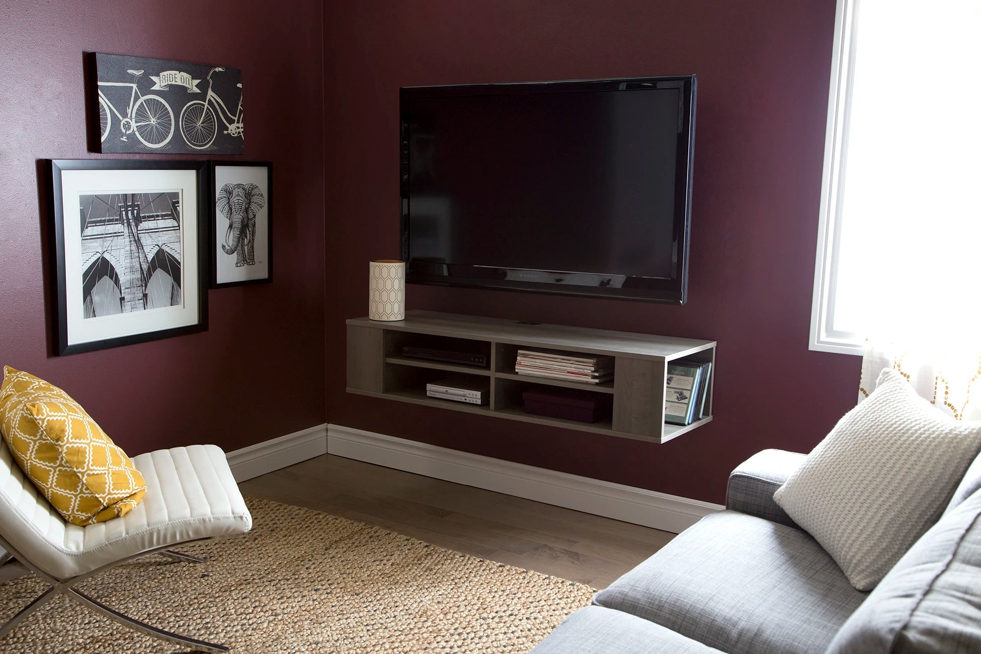 Wall Mounted Media Console - City Life