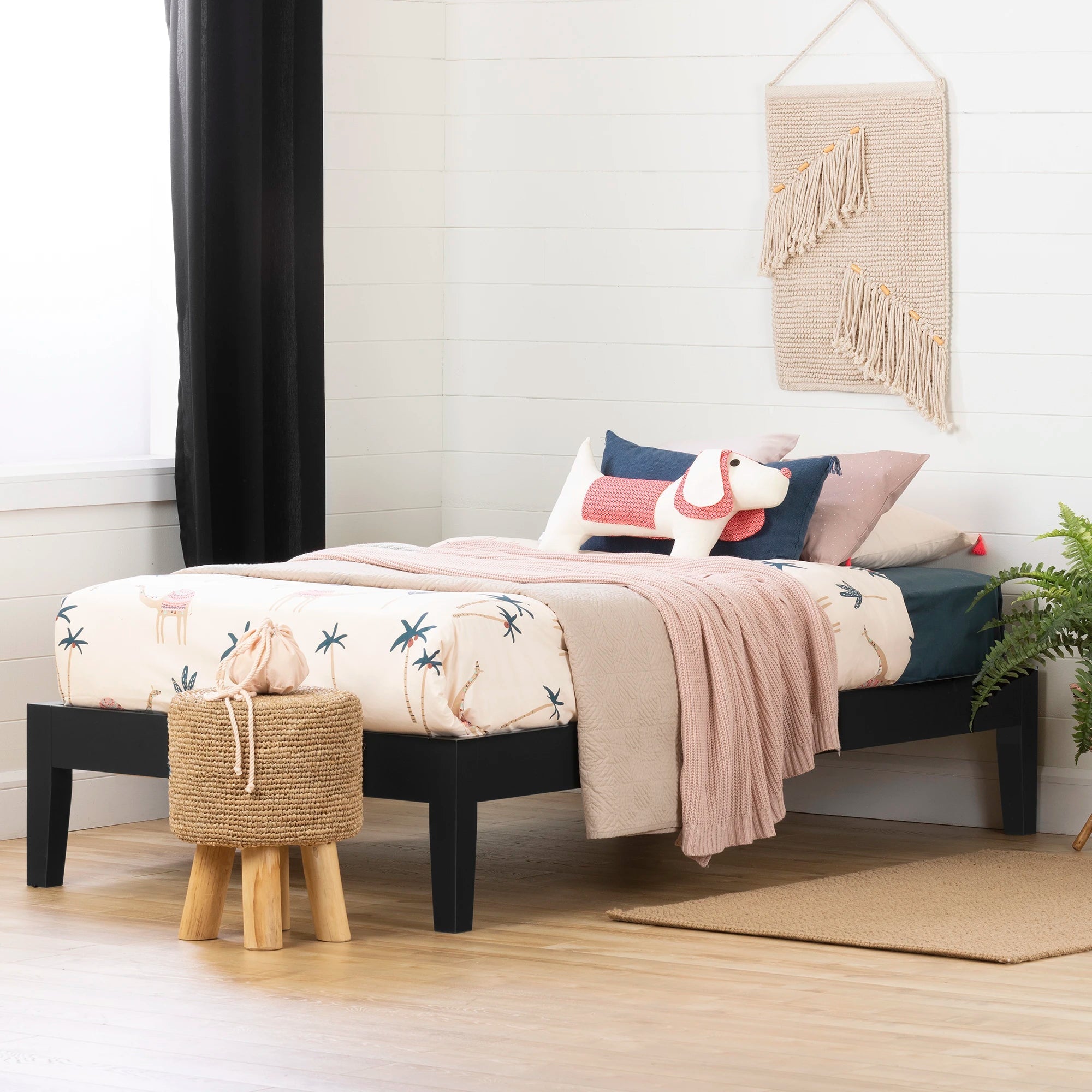 Solid Wood Platform Bed - Vito