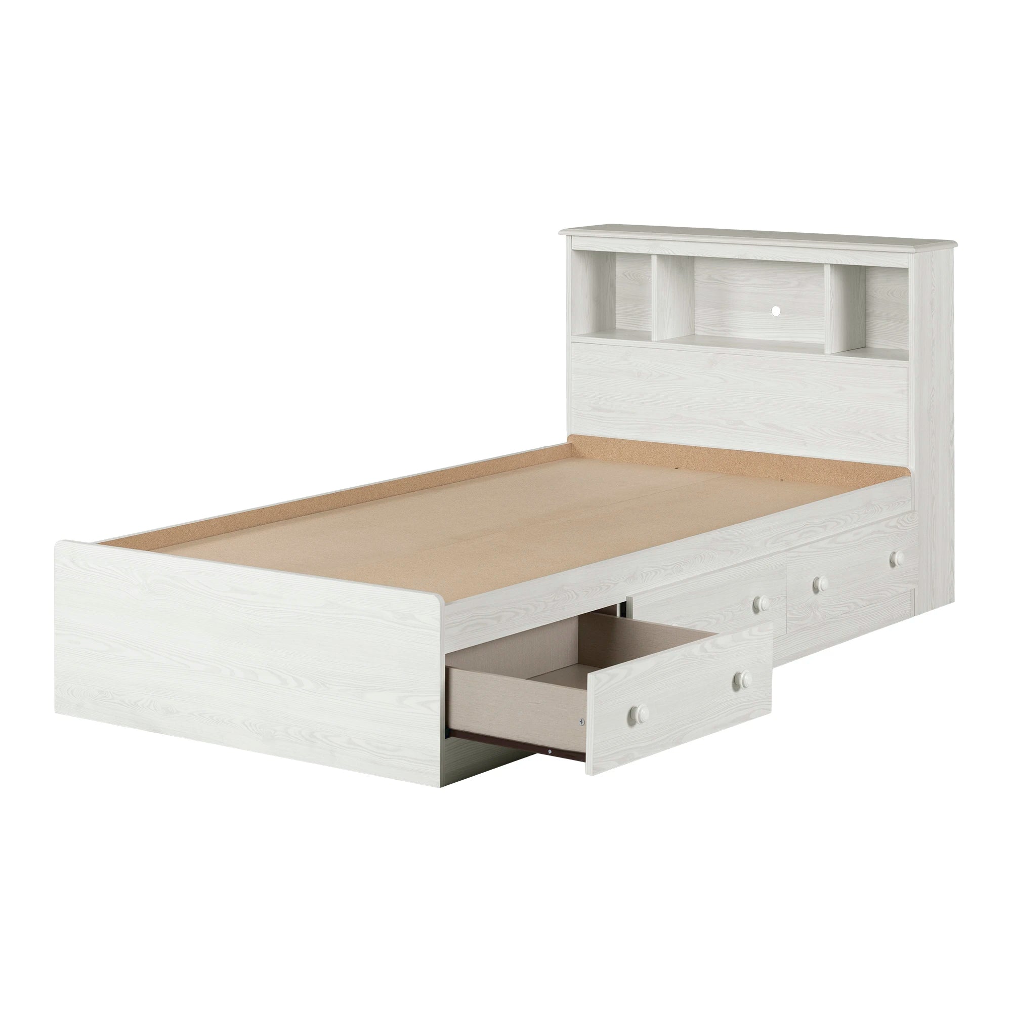 Storage bed and bookcase headboard set - Summer Breeze