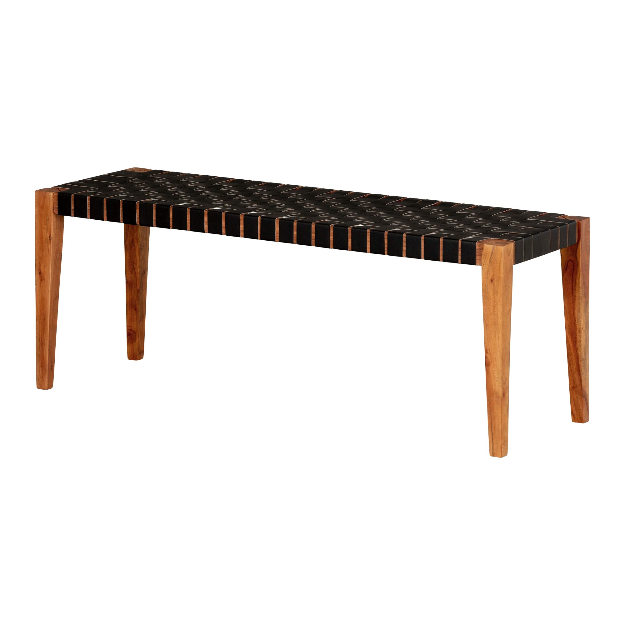 Woven Leather Bench - Hoya