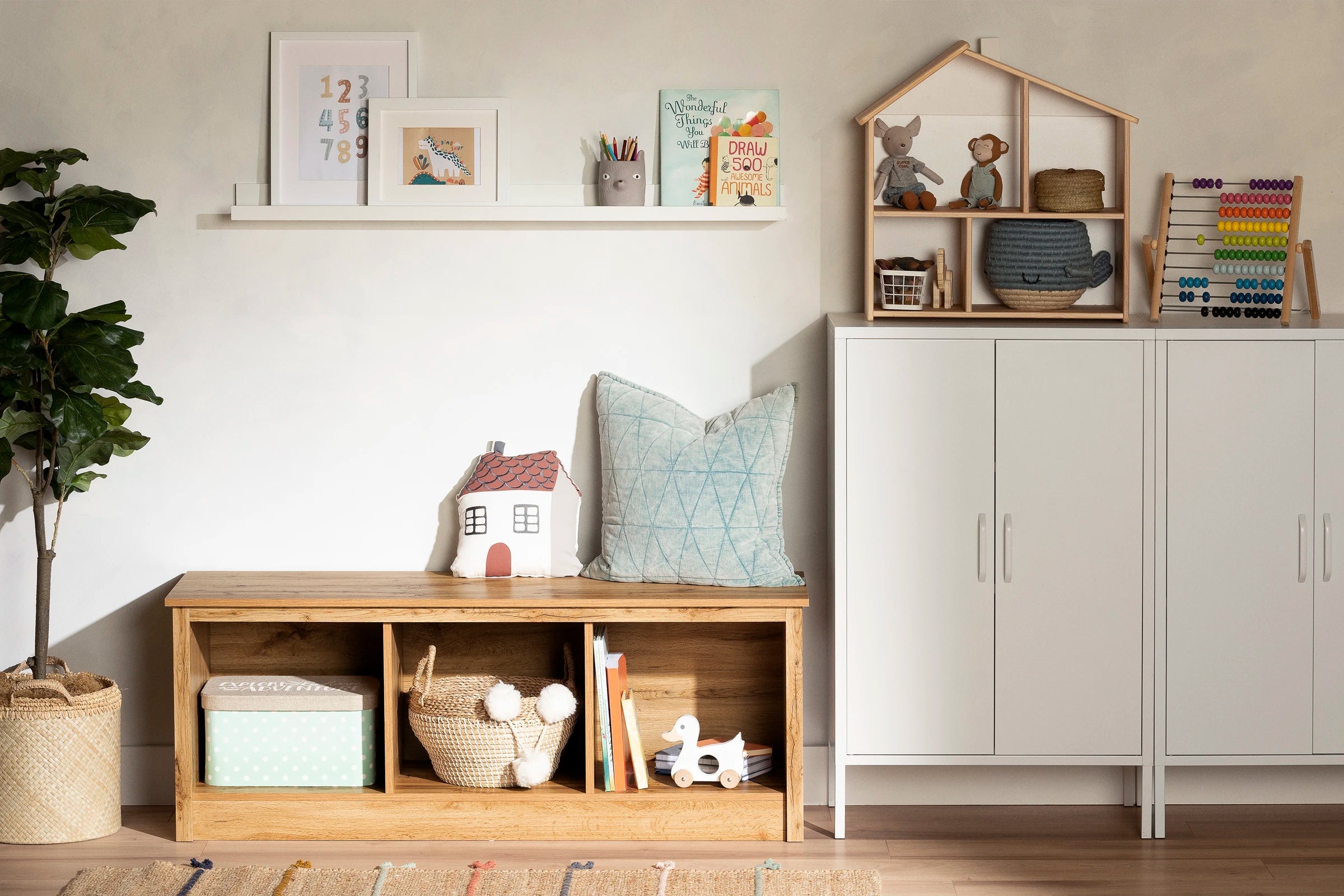 Mudroom bench with storage - Toza