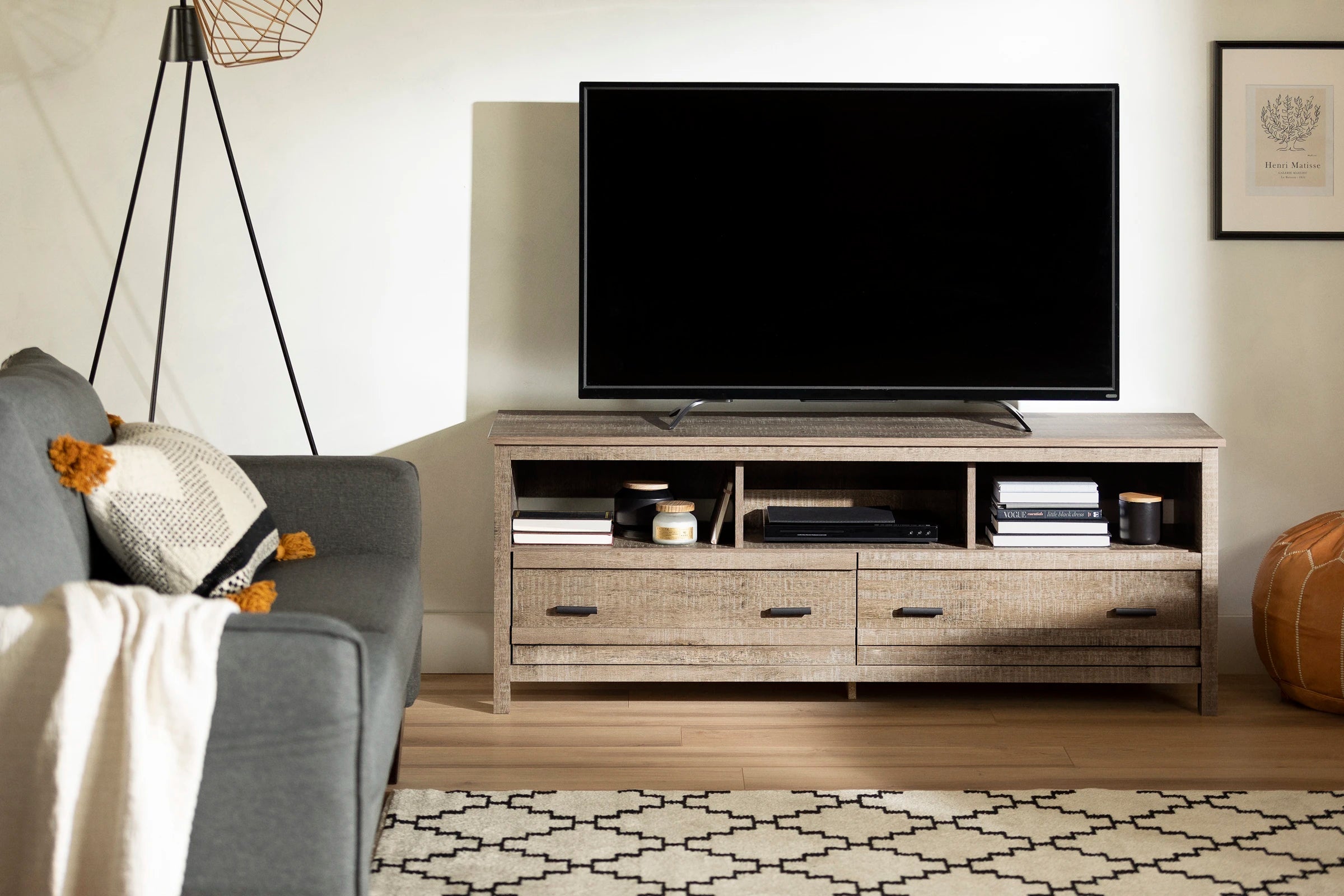 TV Stand with Storage - Exhibit