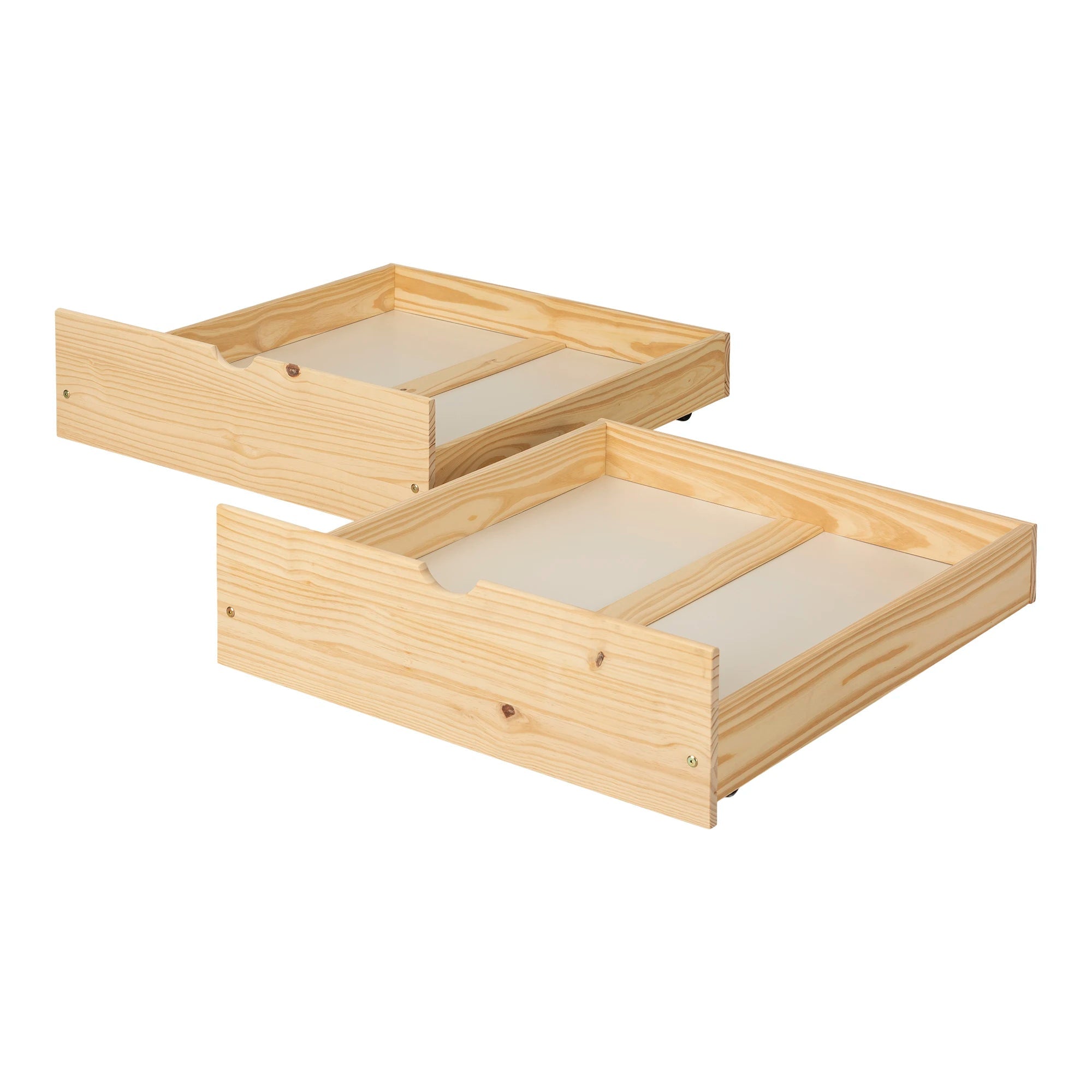 Tiroirs de rangement sous le lit sur roulettes, lot de 2 - Sweedi