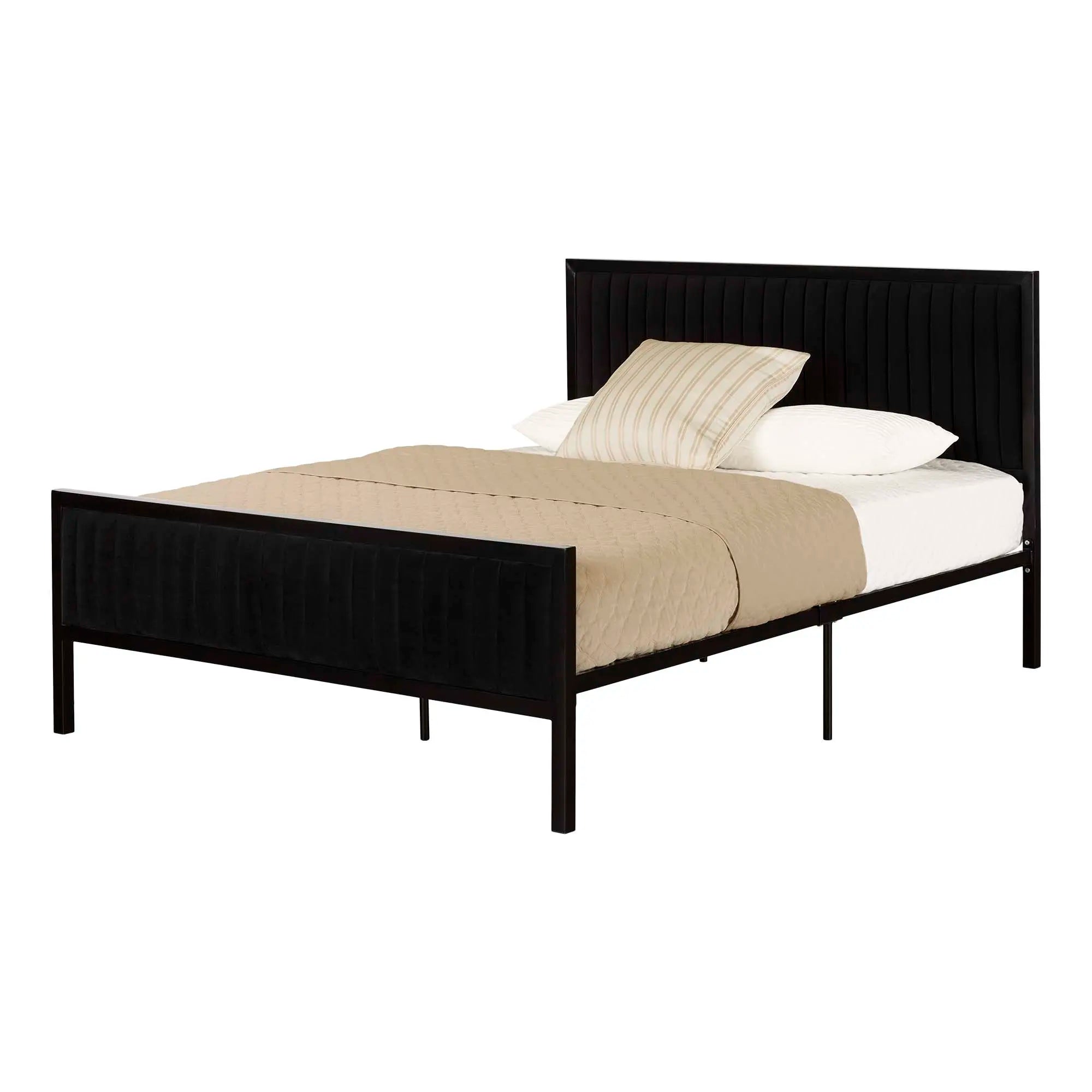 Metal-Framed Upholstered Bed Set - Hype