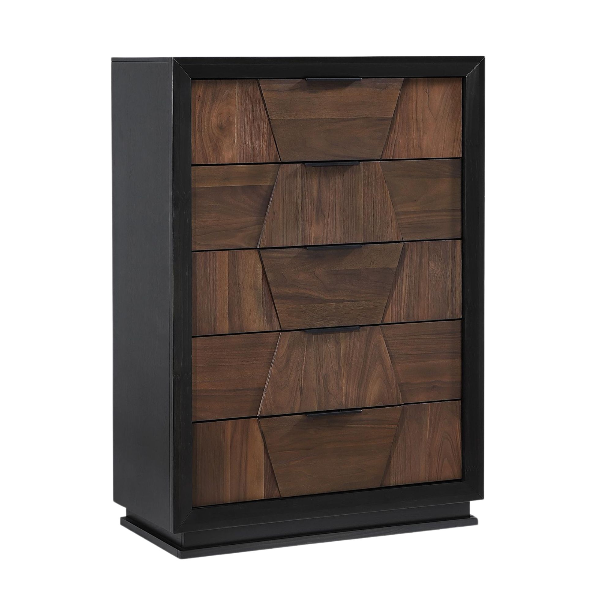 Zolano – Chiffonnier noyer et espresso bois naturel