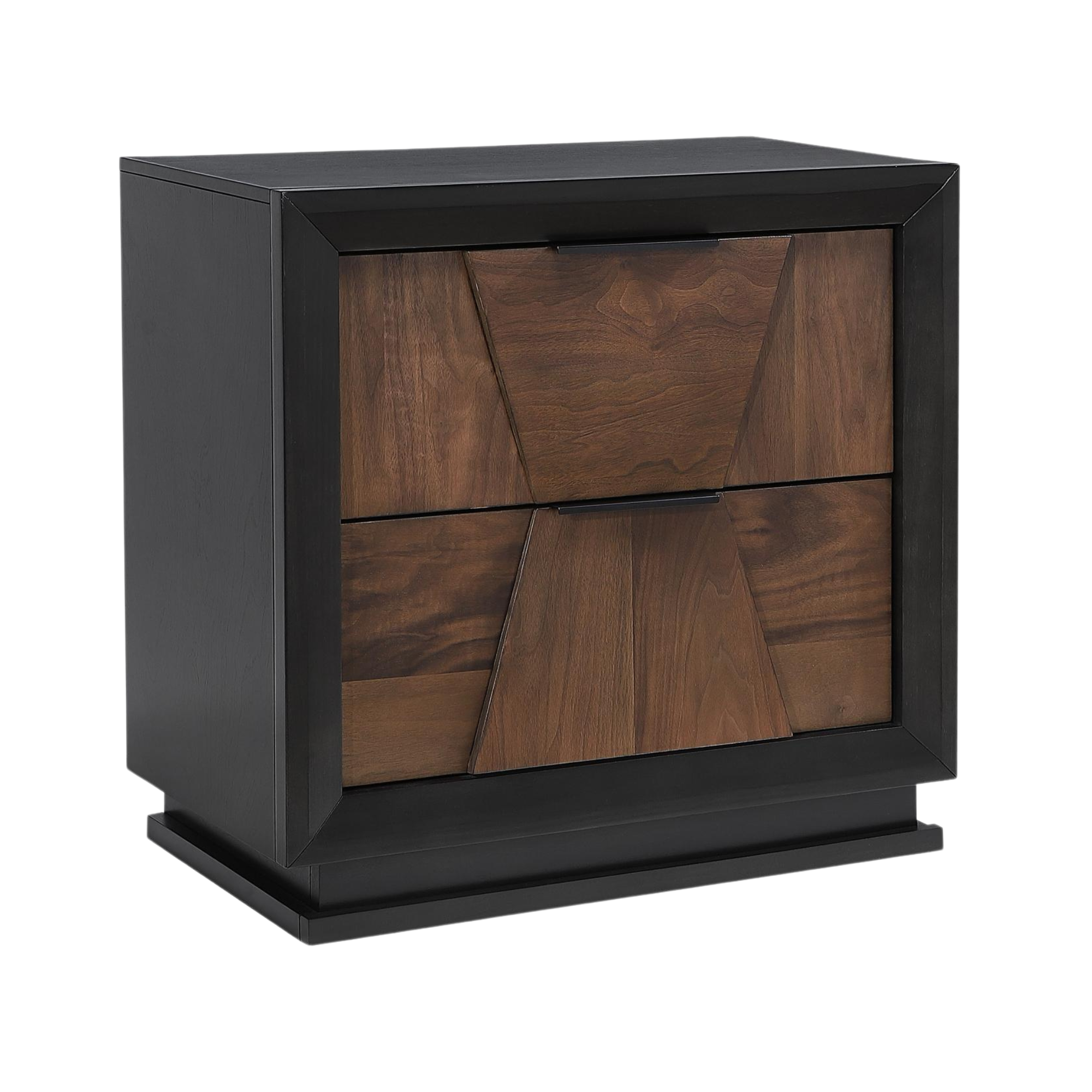 Zolano – Table de chevet noyer et espresso bois naturel