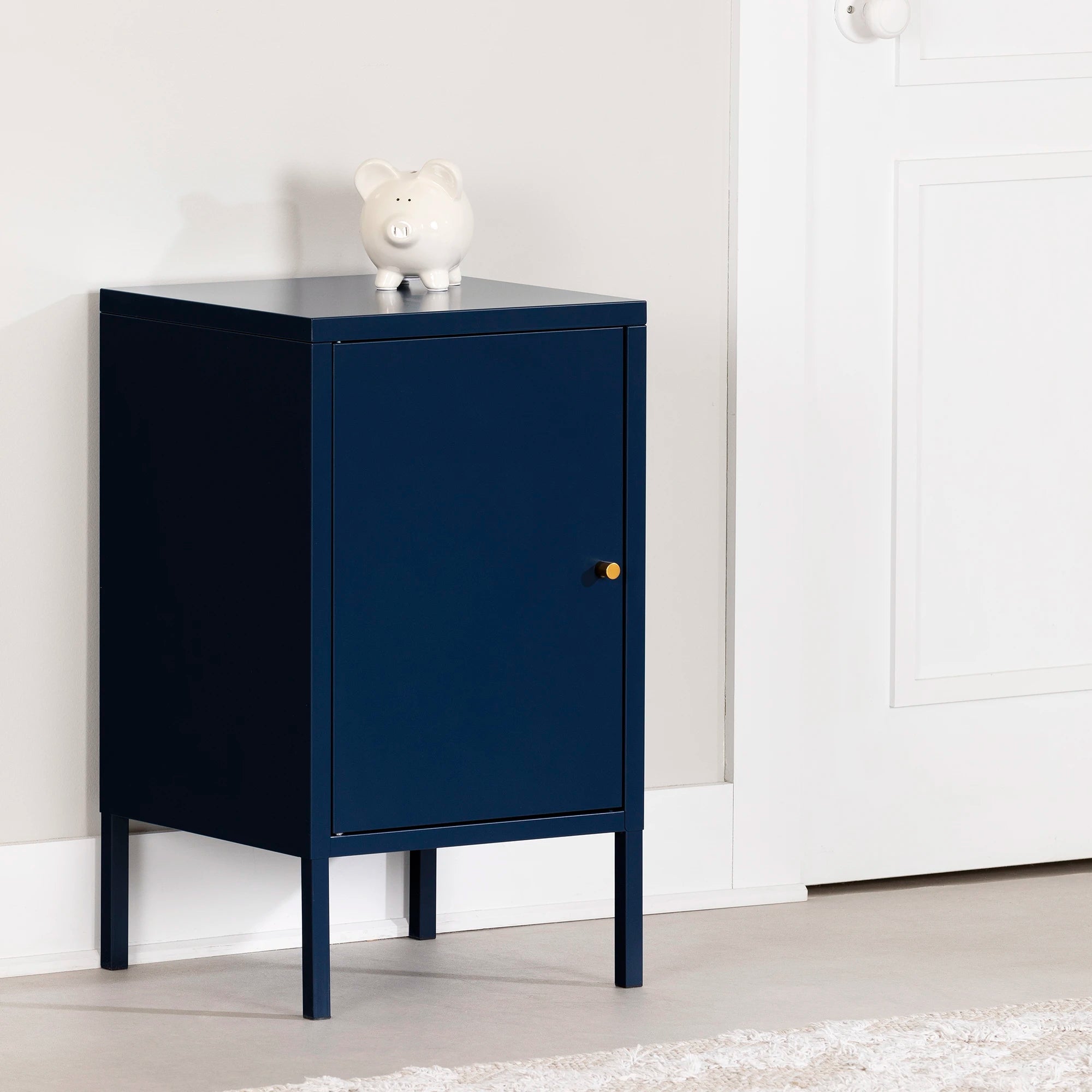 Metal 1-Door Nightstand - Dylane