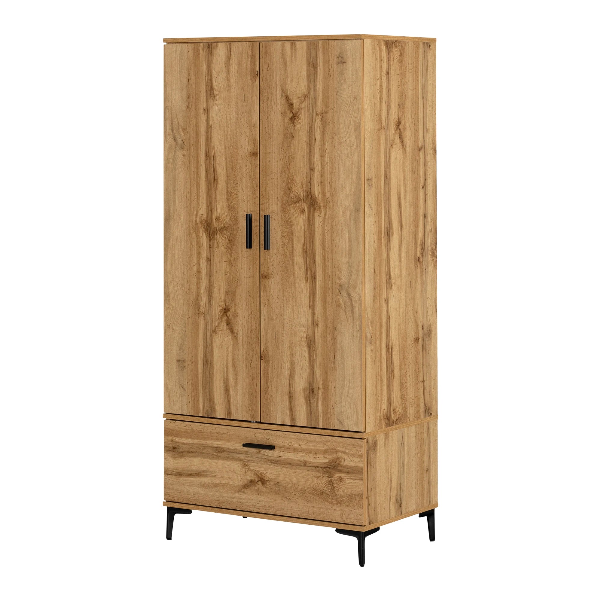 Wardrobe Armoire with Doors and Drawers - Musano