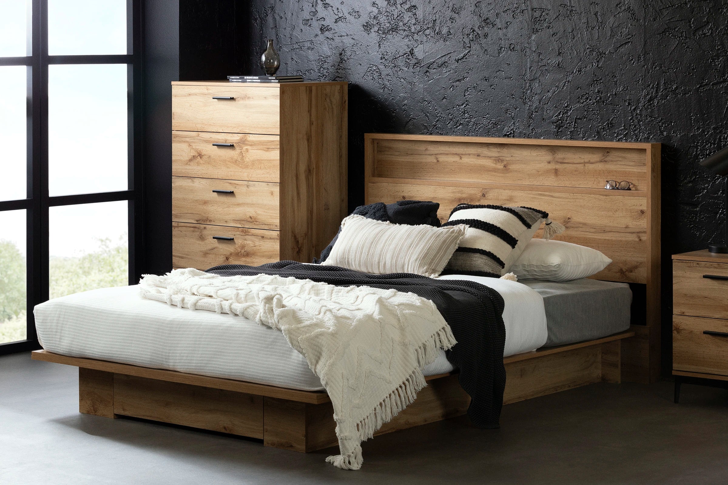 Platform Bed with Drawer - Musano