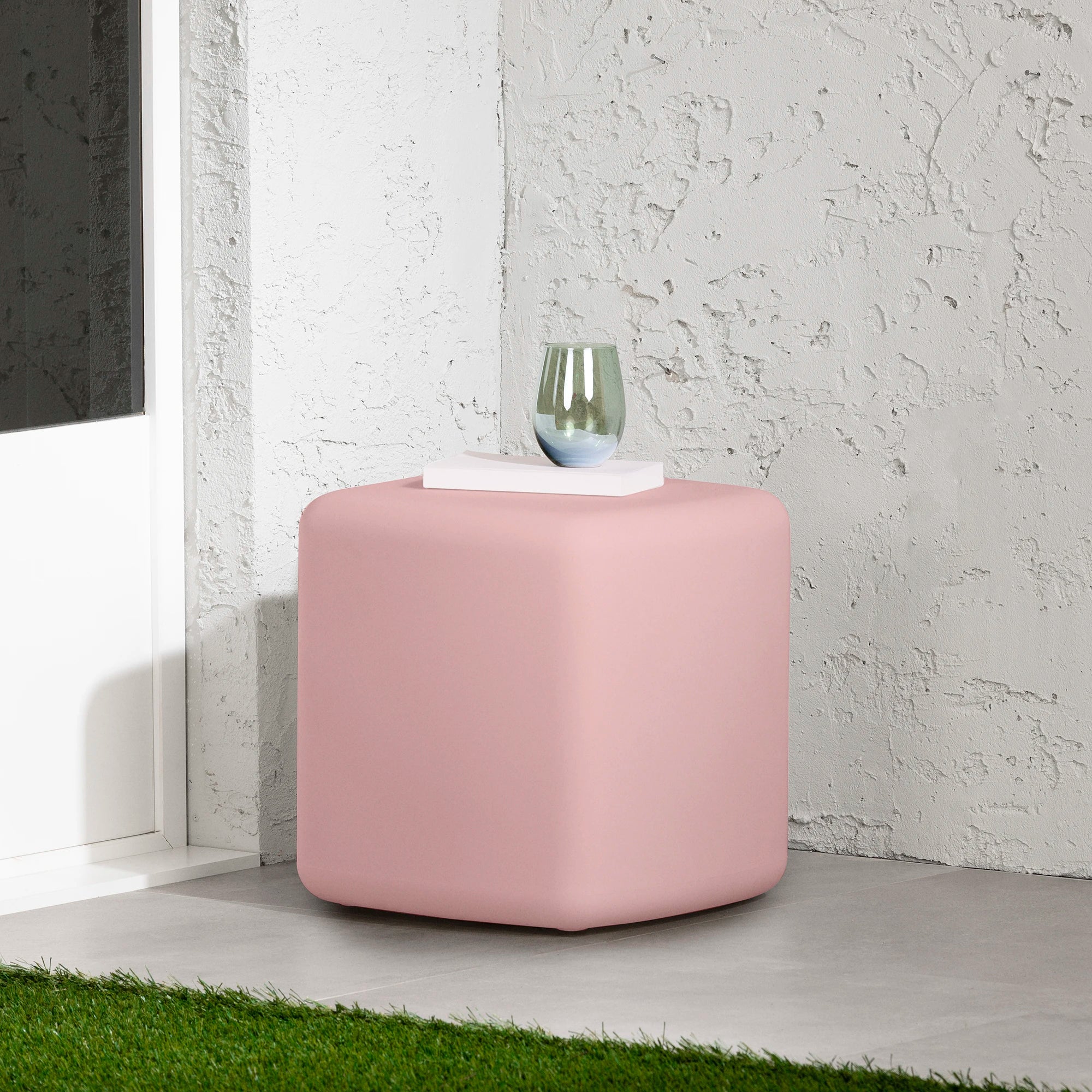 Outdoor Side Table with Rounded Corners - Dalya