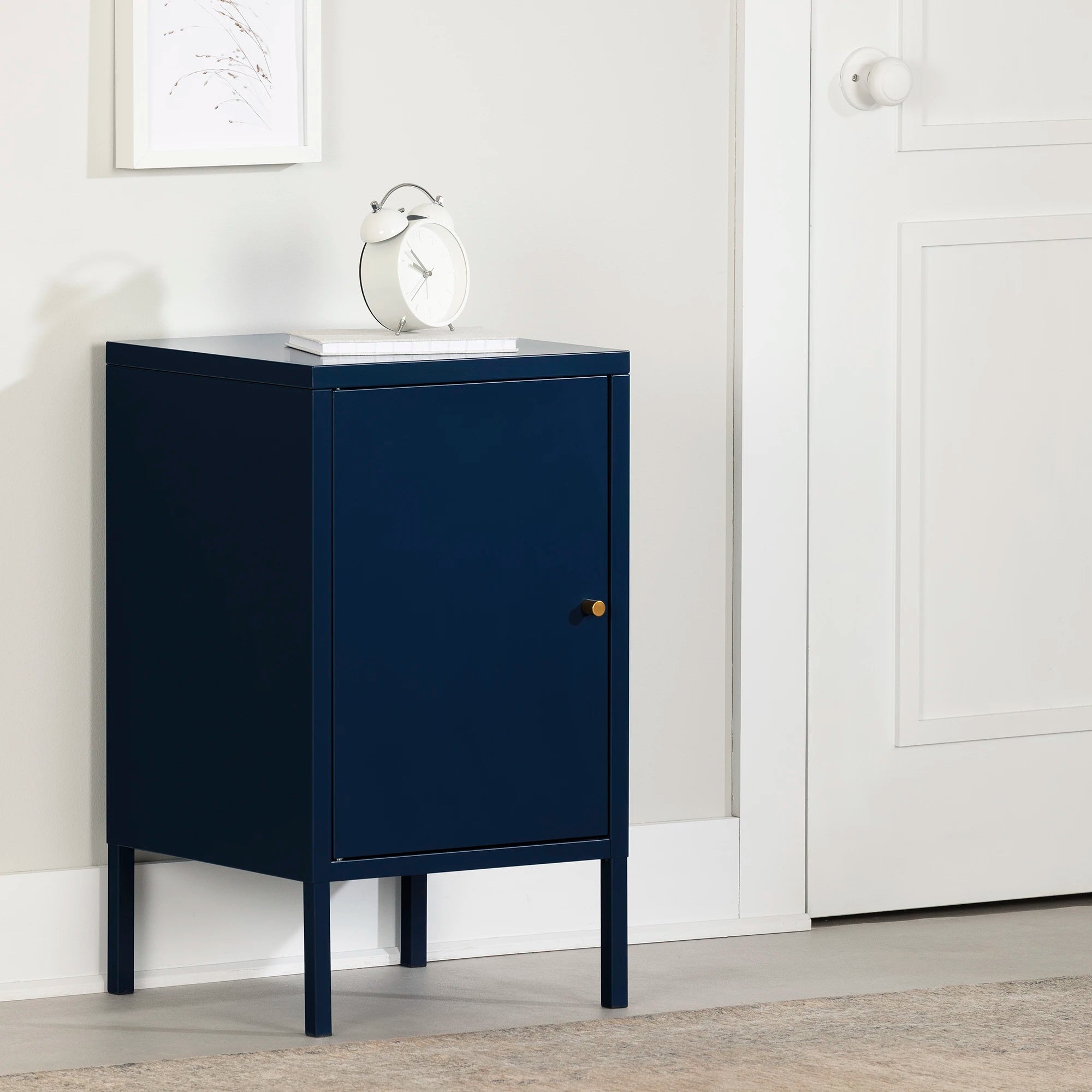 Metal 1-Door Nightstand - Kodali