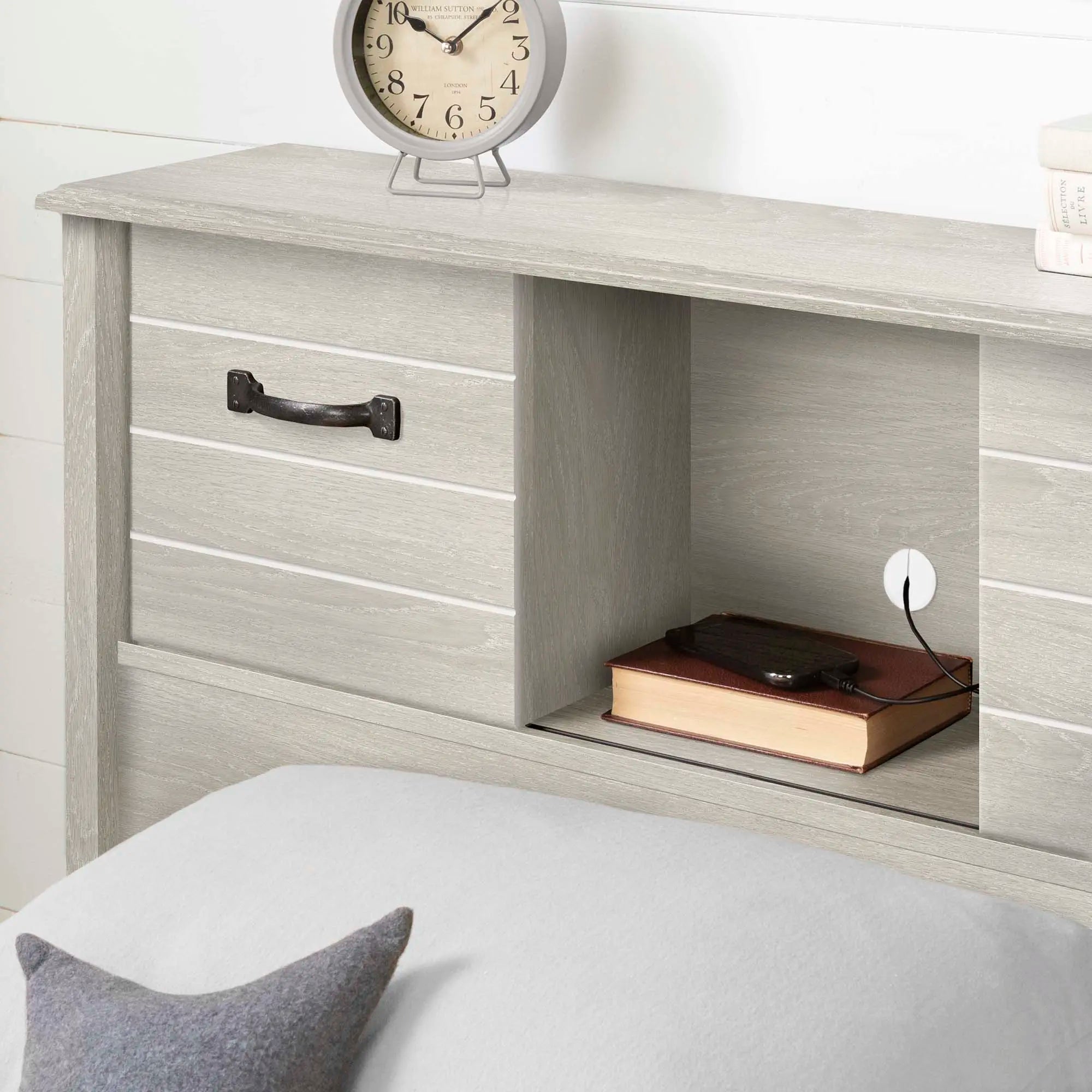 Storage Bed and Bookcase Headboard Set - Ulysses