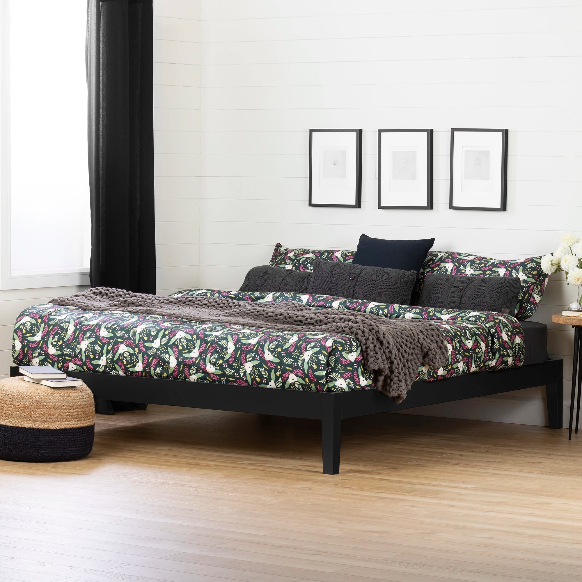 Solid Wood Platform Bed - Vito