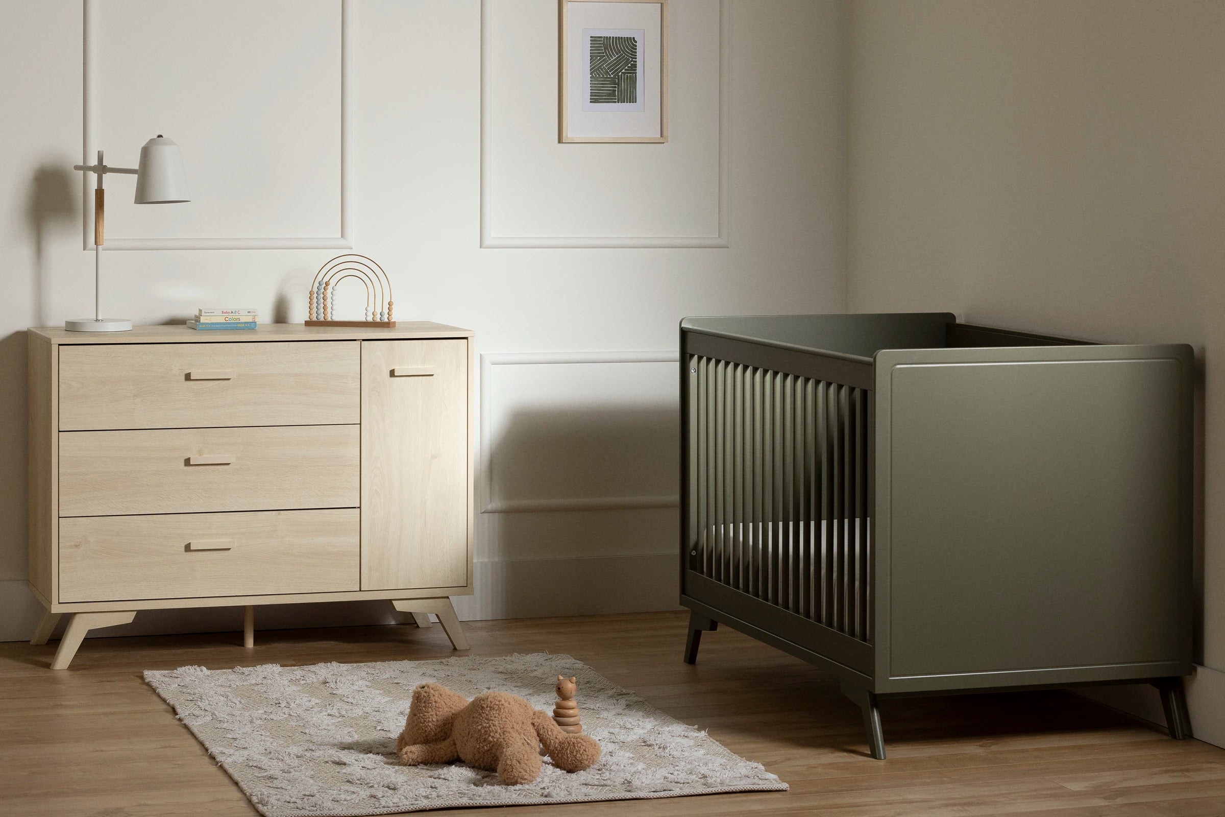 3-Drawer Changing Table with Removable Changing Tray - Milos