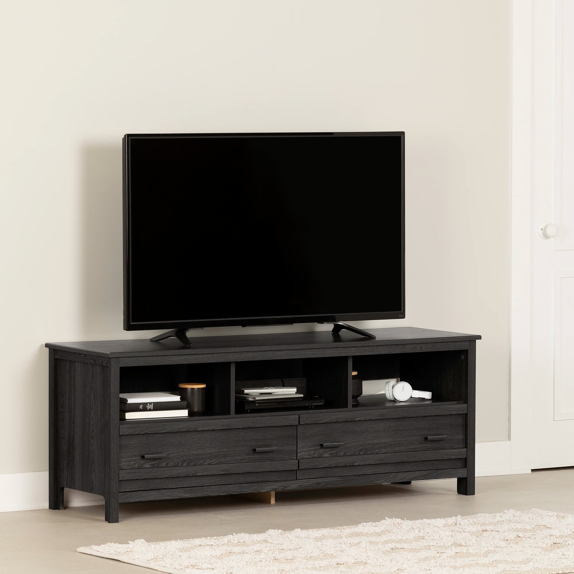 TV Stand with Storage - Exhibit