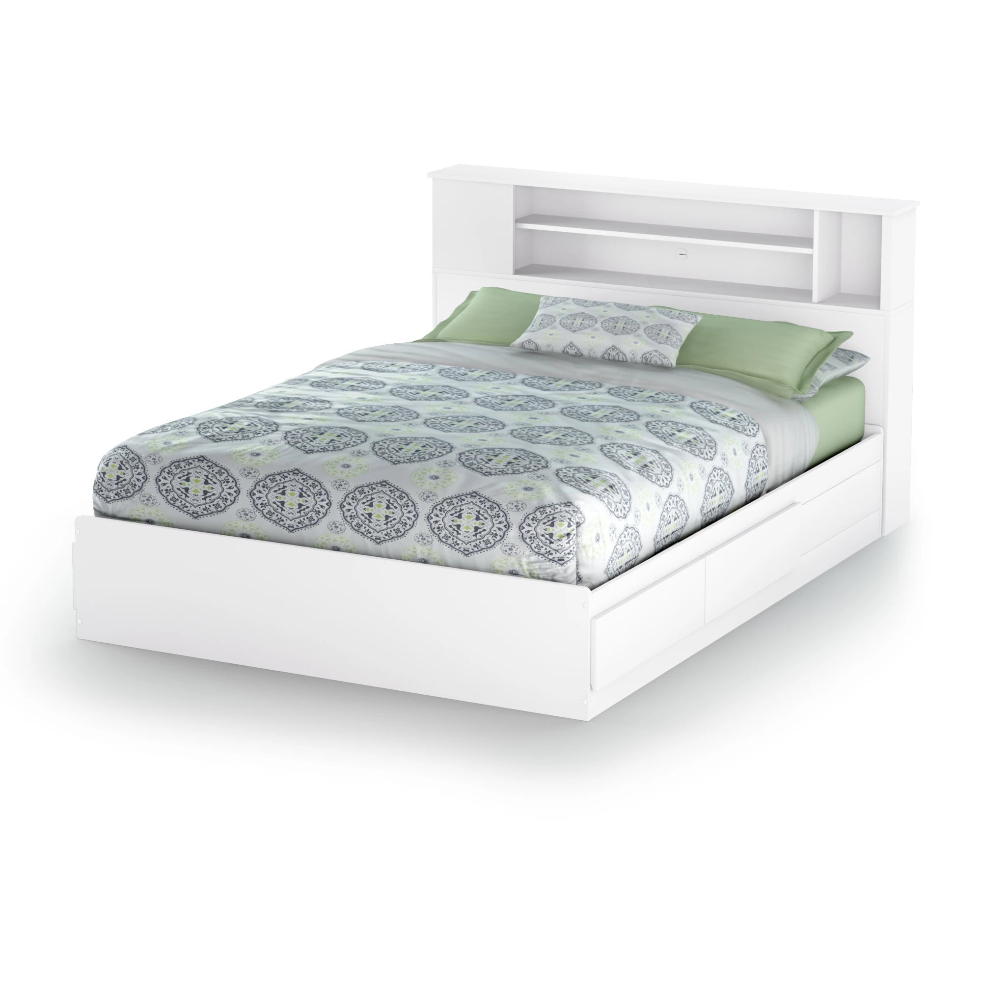 Mates Bed and Bookcase Headboard Set - Vito