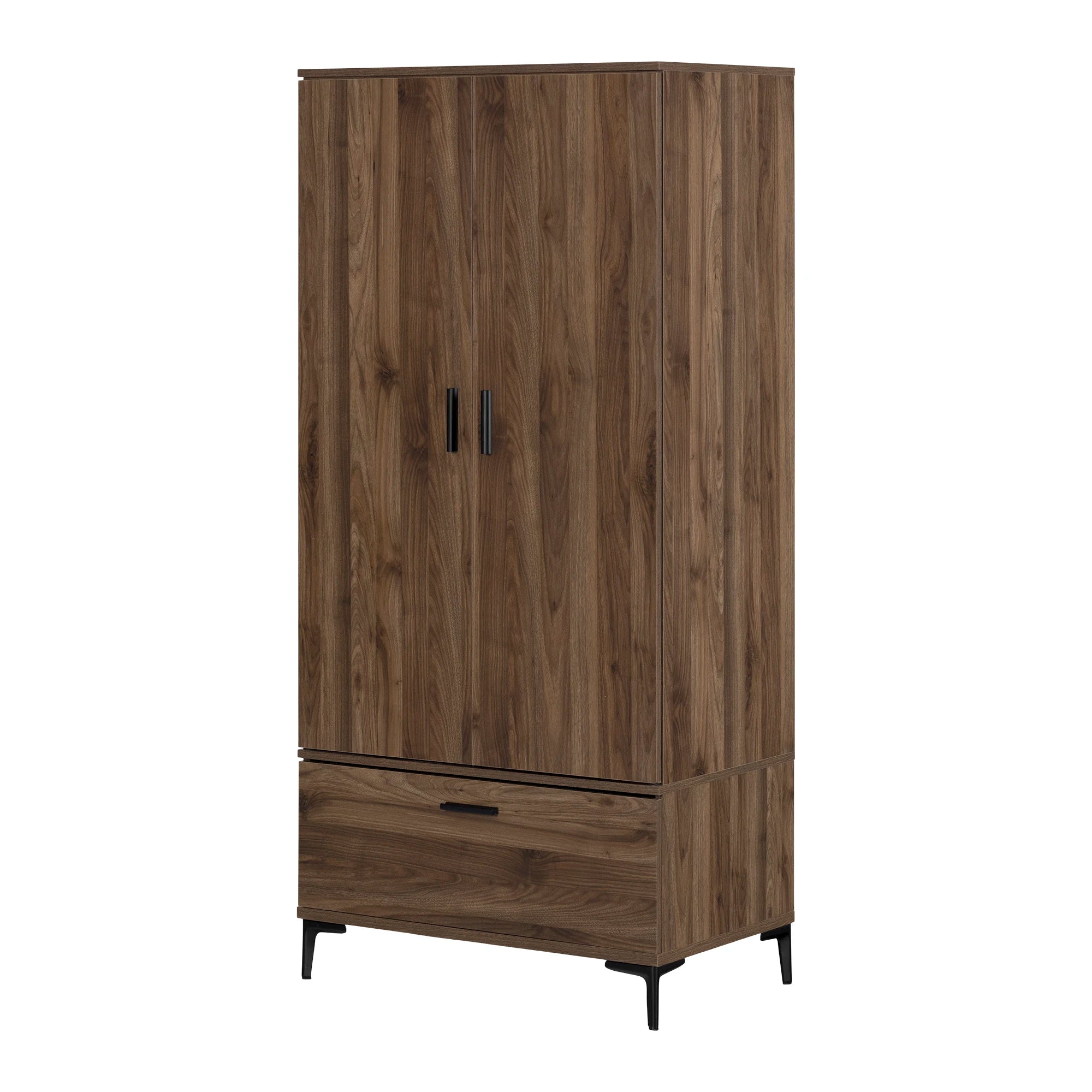 Wardrobe Armoire with Doors and Drawers - Musano