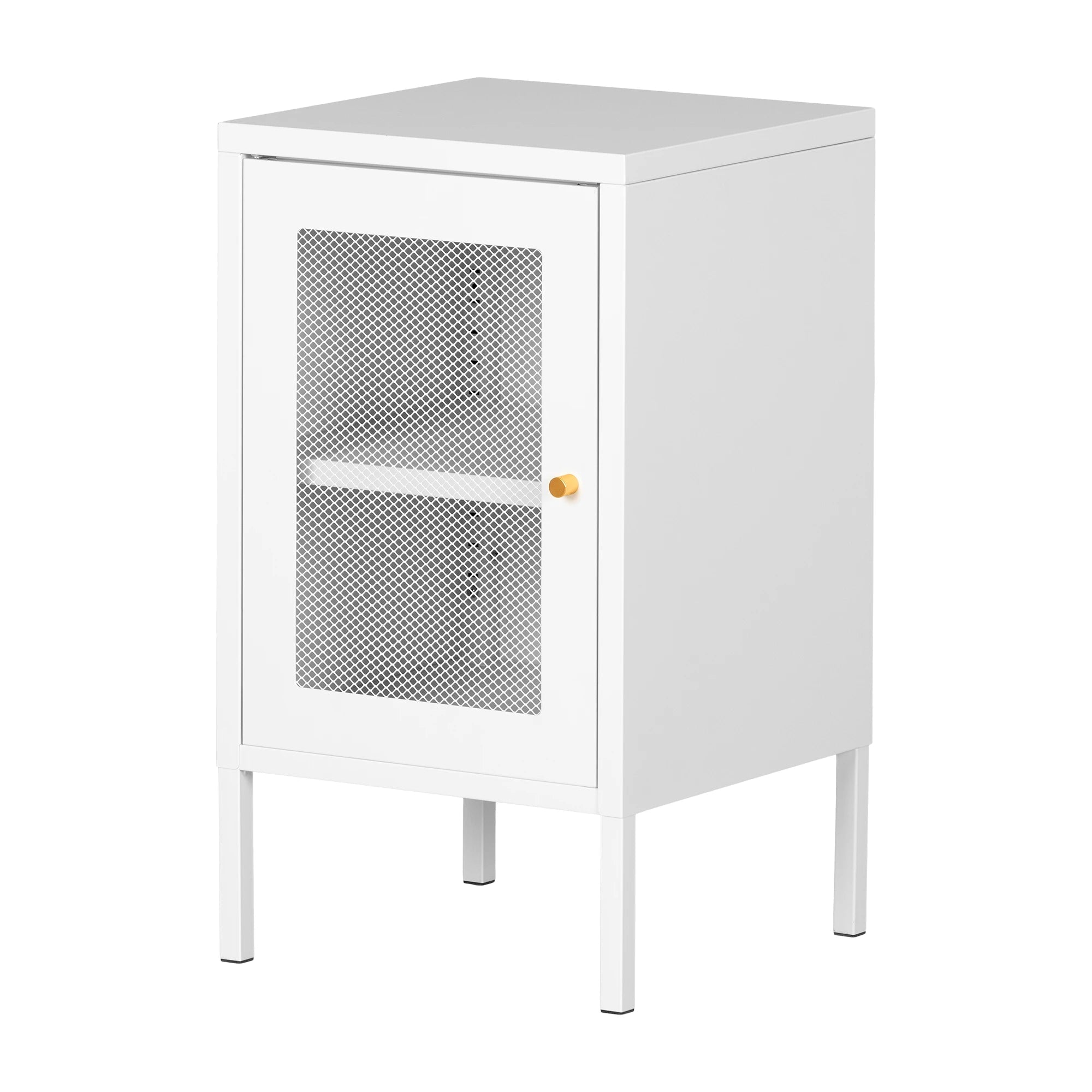 Metal Mesh 1-Door Nightstand - Kodali