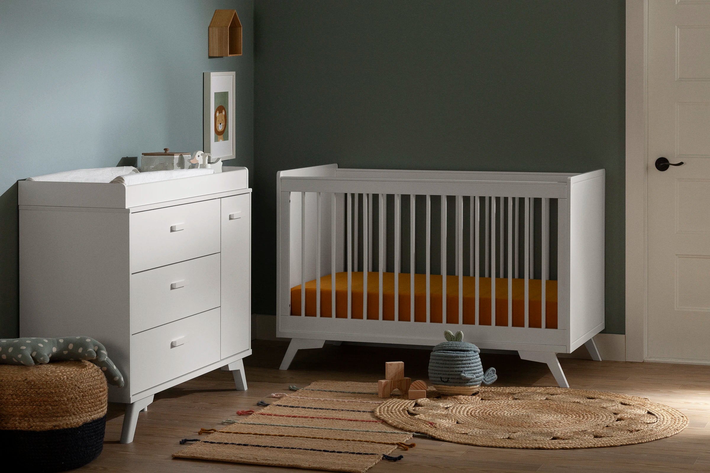 3-Drawer Changing Table with Removable Changing Tray - Milos