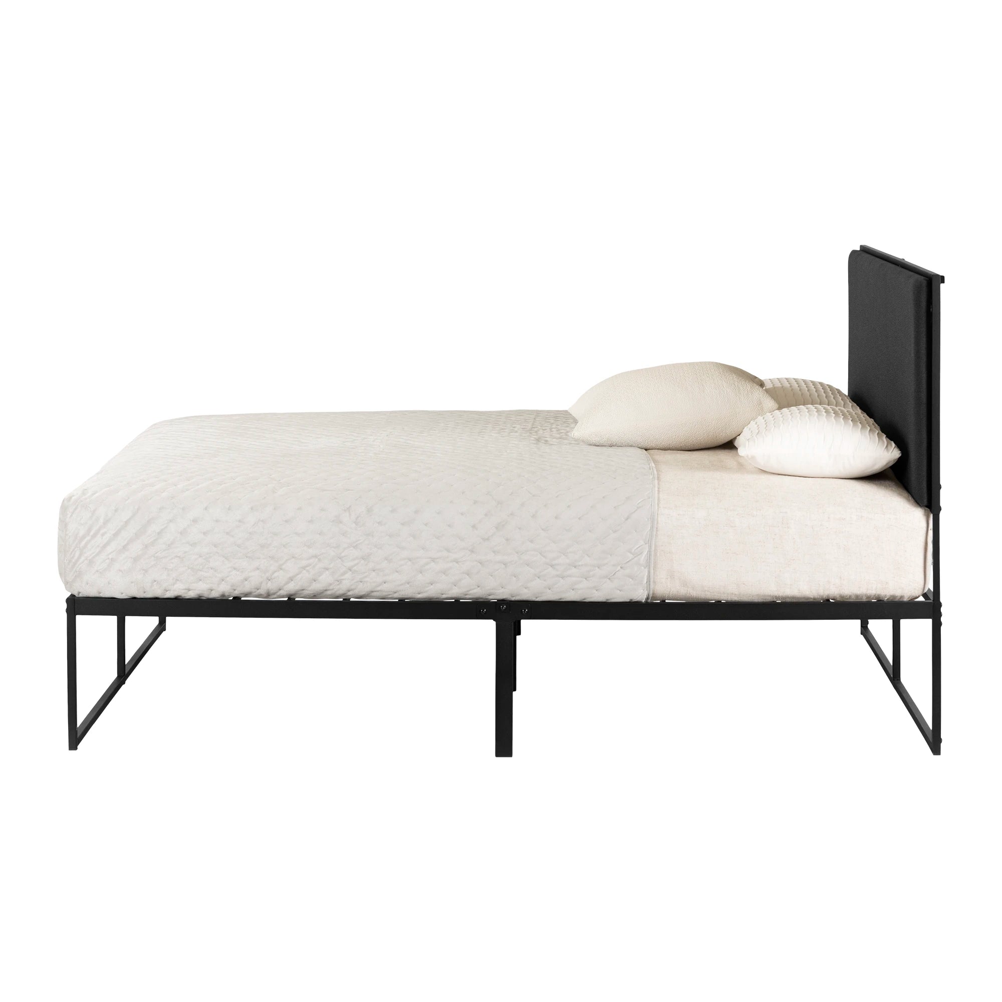 Upholstered Metal Bed - Mezzy