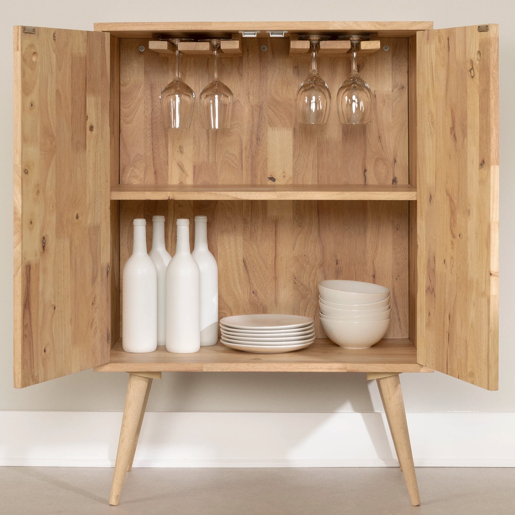 Solid Wood Buffet with Wine Storage - Kodali