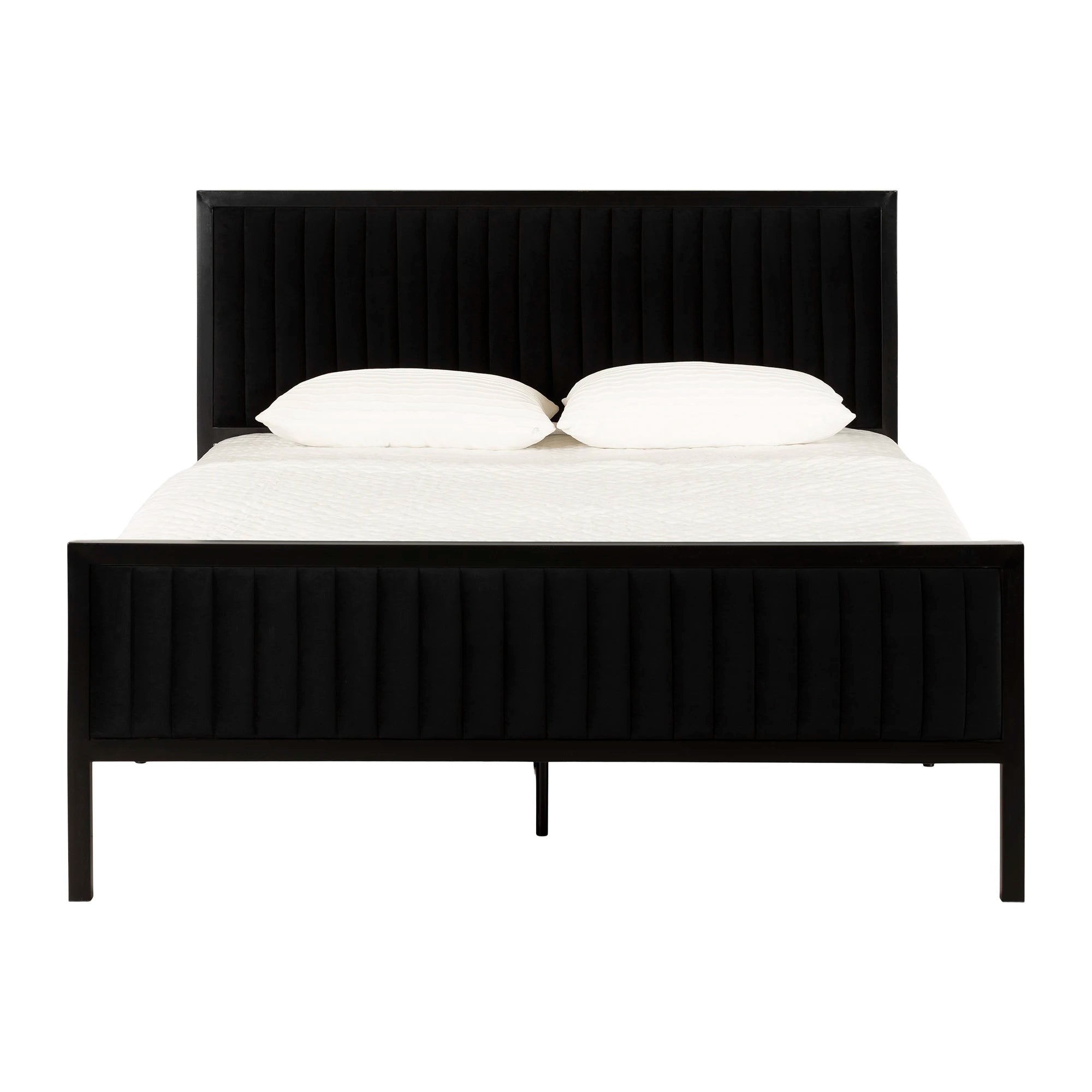 Metal-Framed Upholstered Bed Set - Hype