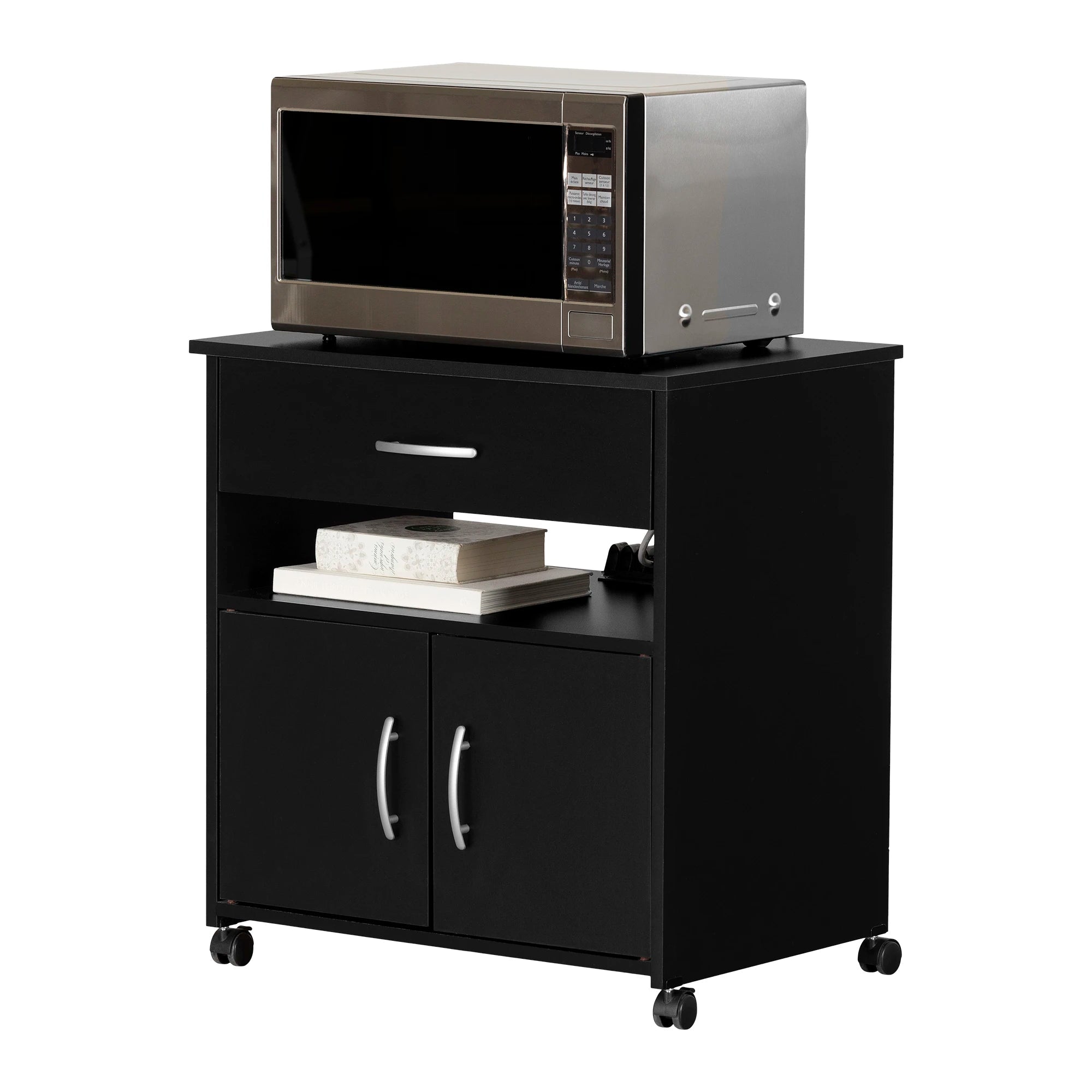 Microwave Cart on Wheels - Axess