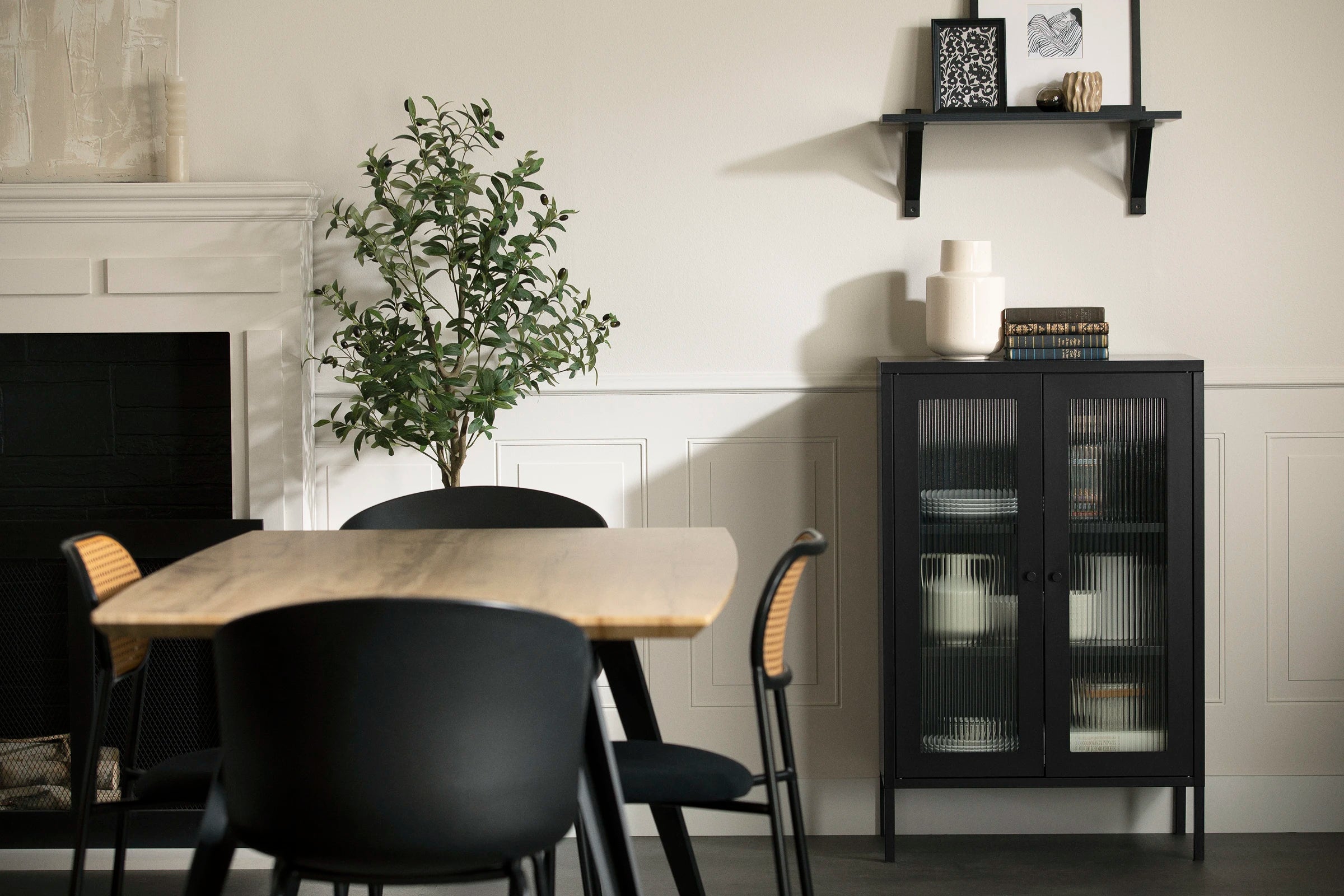 Storage Cabinet with Glass Doors - Eddison