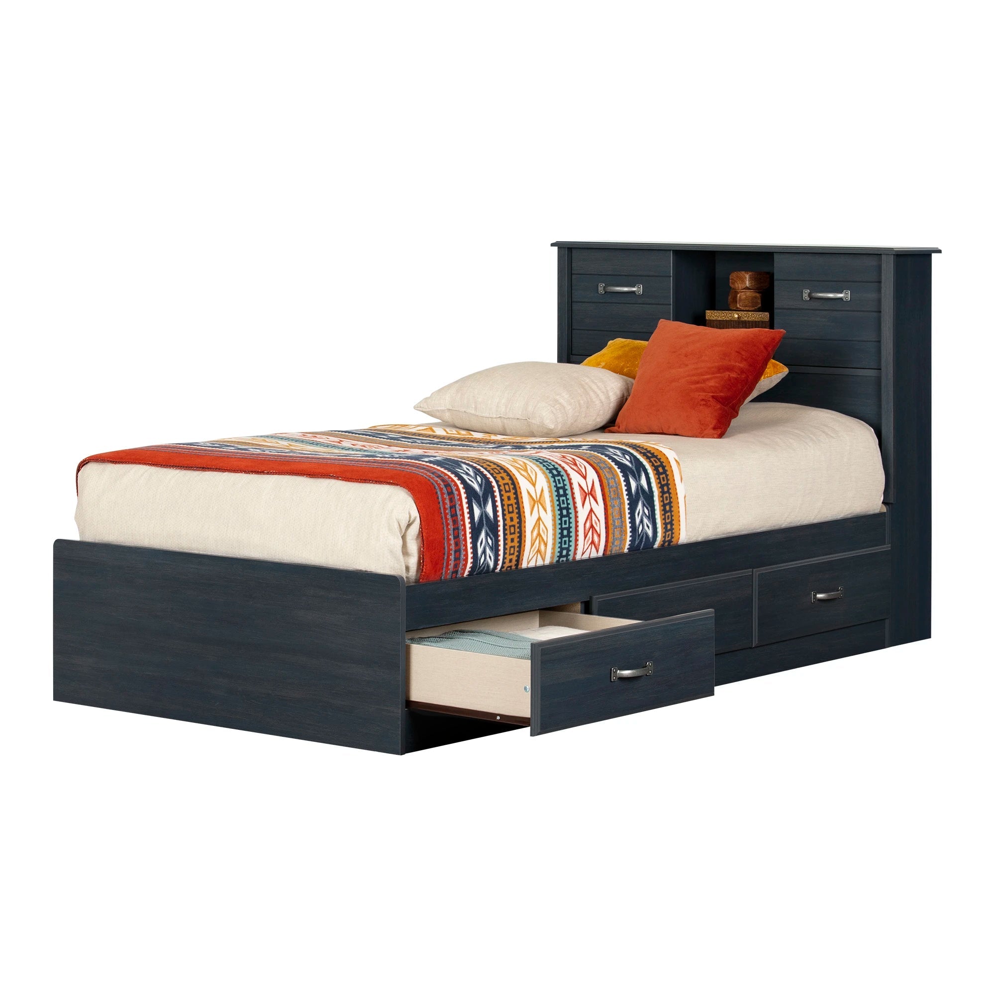 Storage Bed and Bookcase Headboard Set - Ulysses