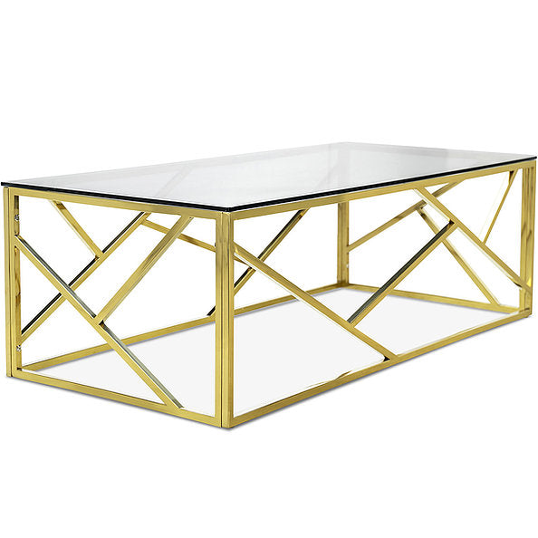 Table basse avec cadre doré Collection 2340 2341