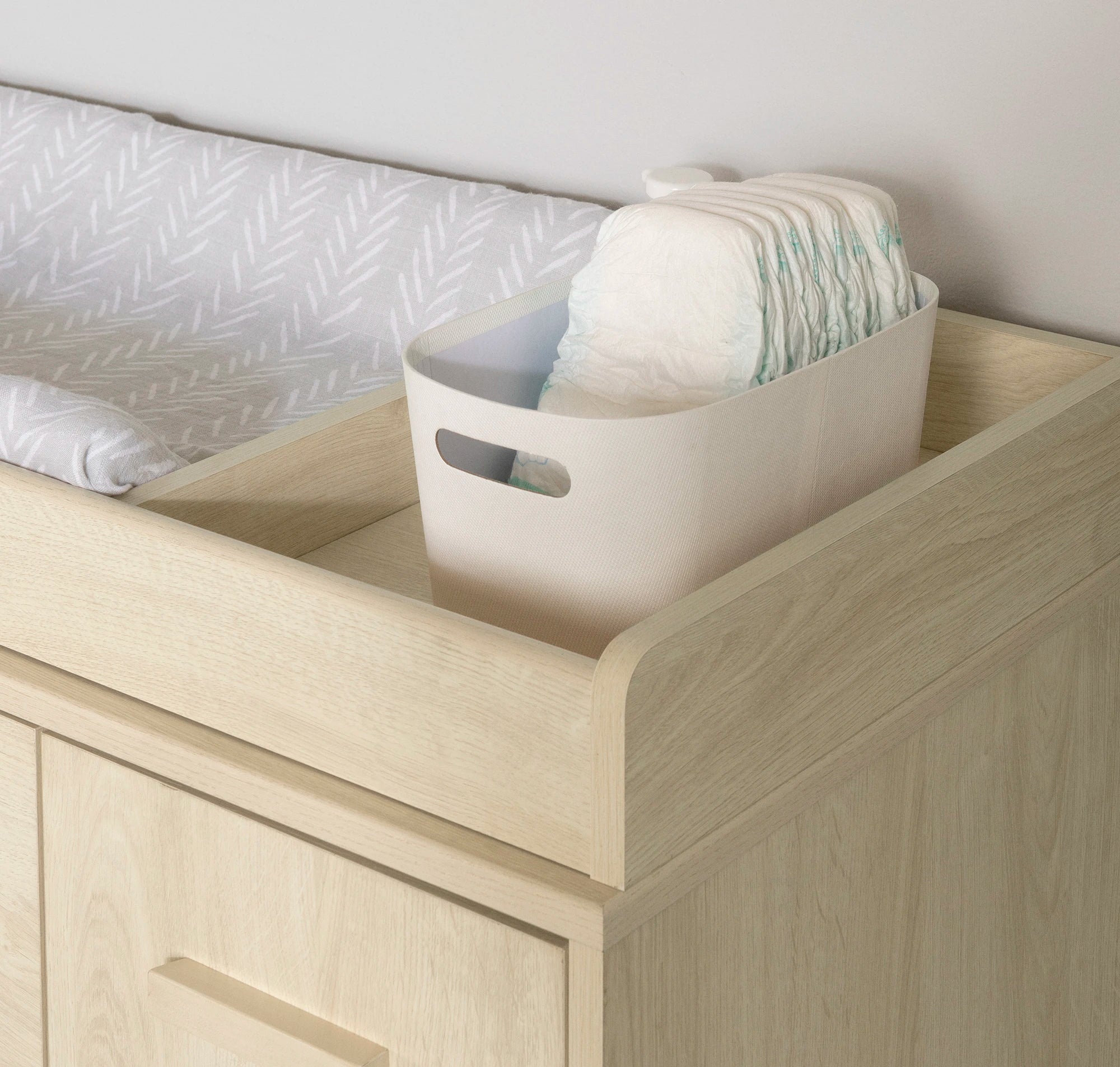 3-Drawer Changing Table with Removable Changing Tray - Milos