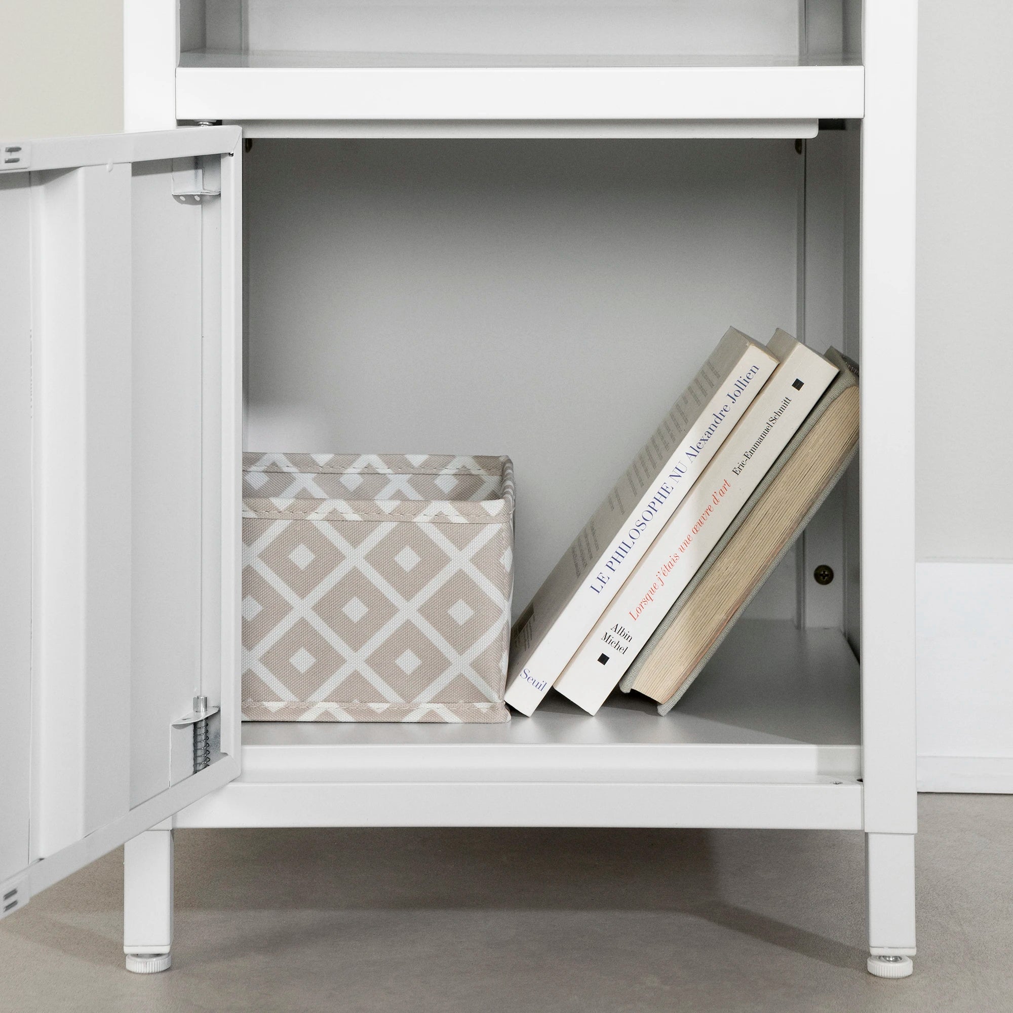 Metal 1-Door Nightstand - Kodali