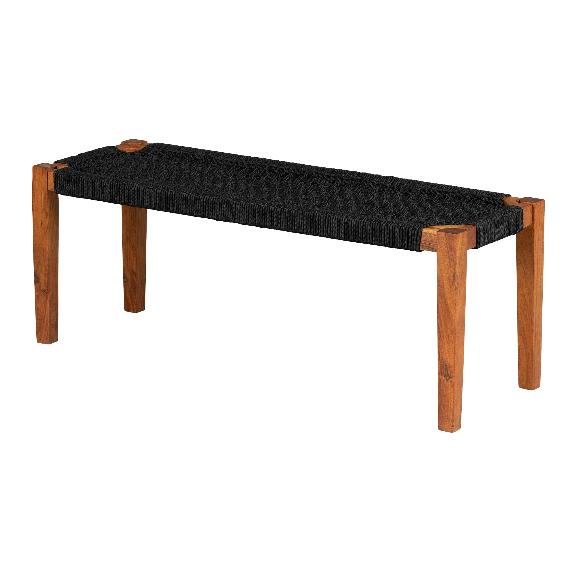 Wood and Rope Bench - Hoya